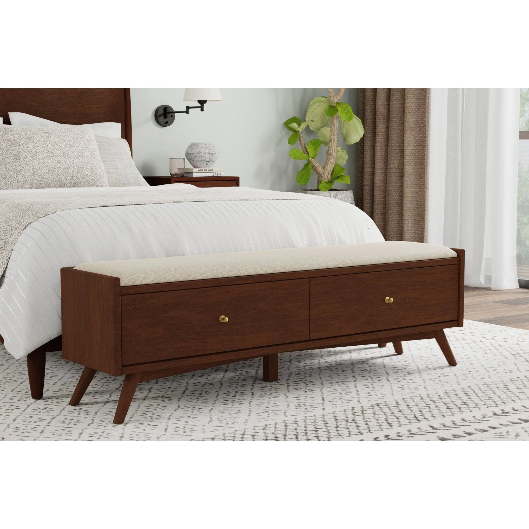 Flynn Bench, Walnut - Image 9