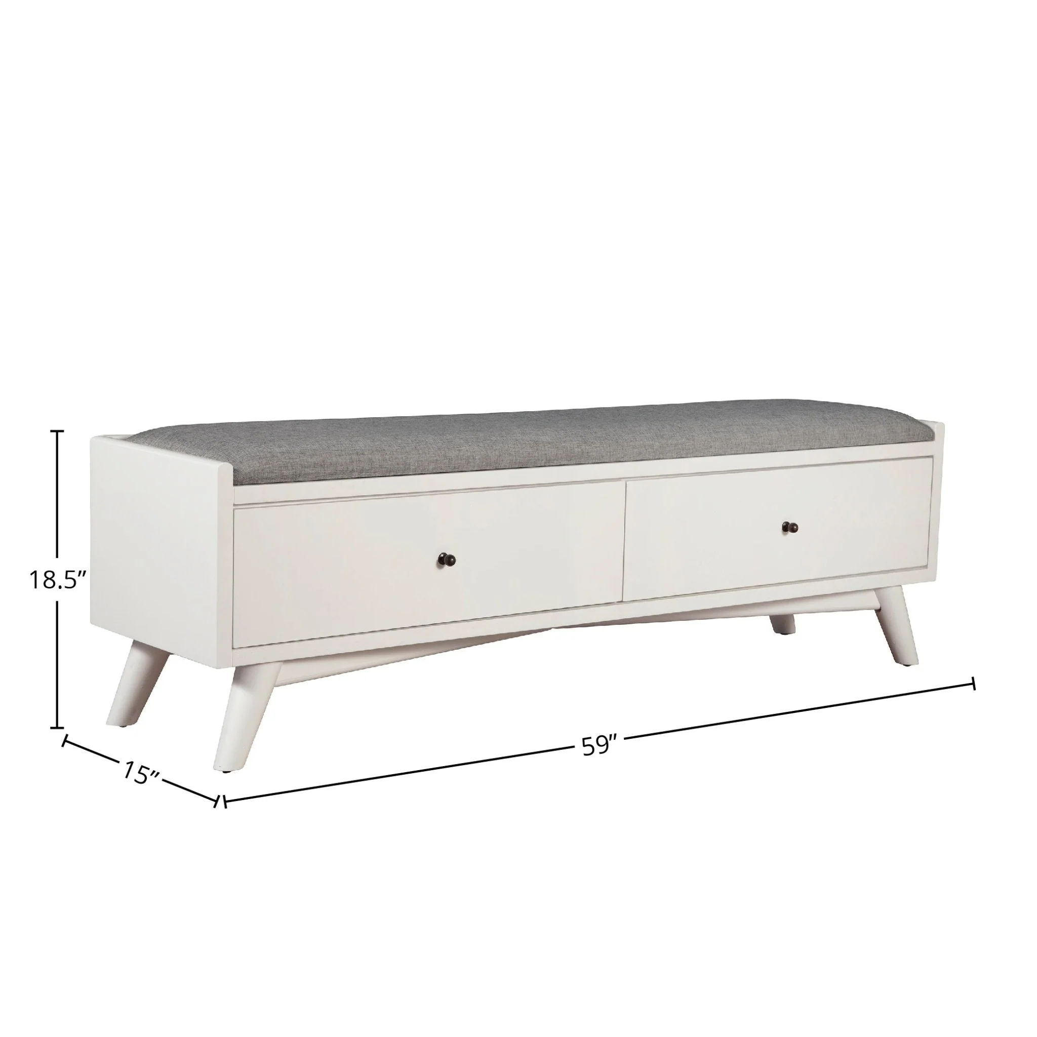 Flynn Bench, White - Image 6