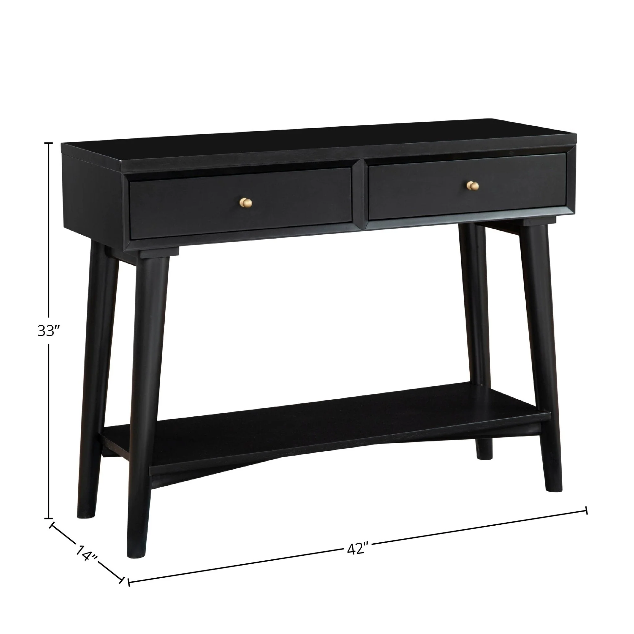 Flynn Console Table, Black - Image 7