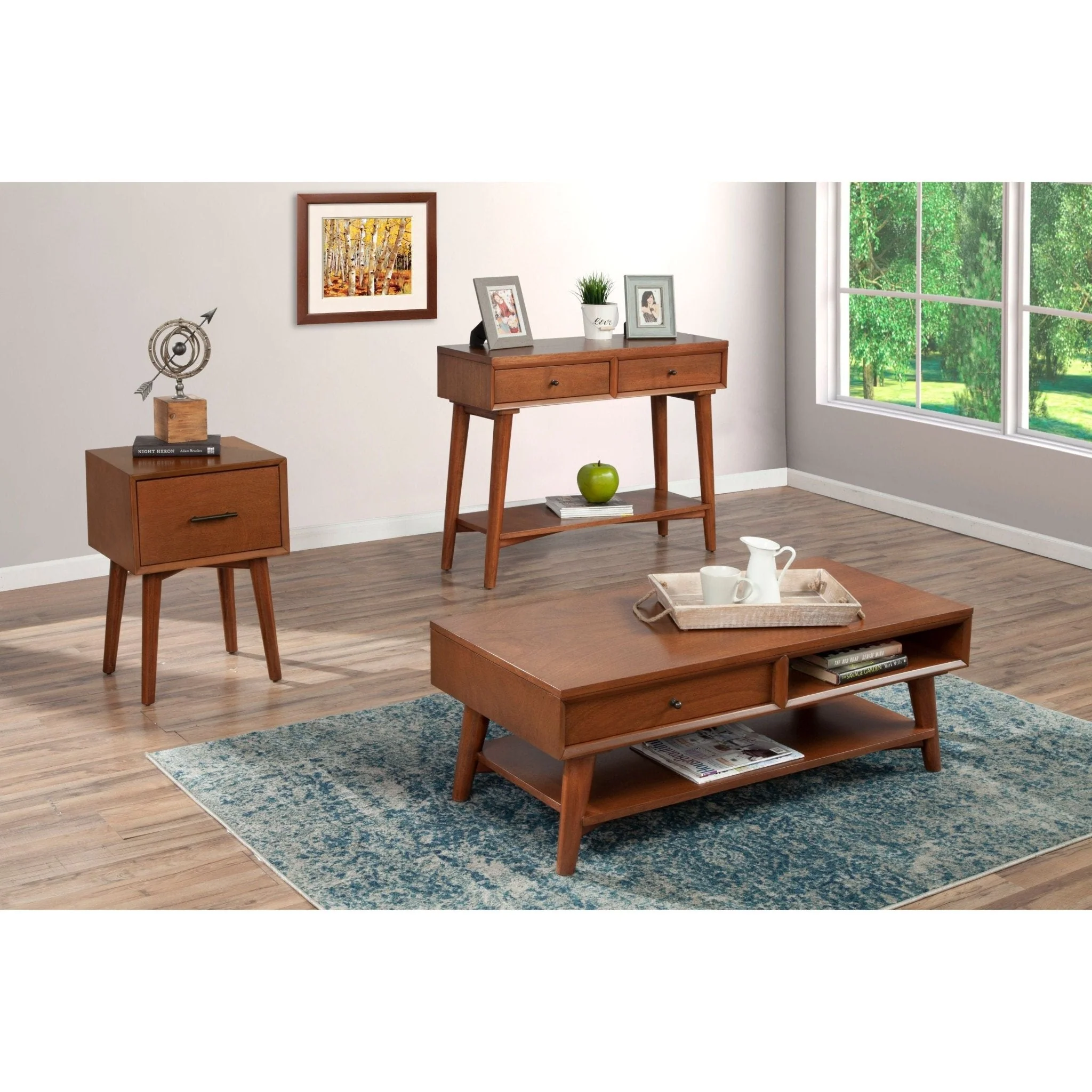 Flynn Console Table, Chestnut - Image 3