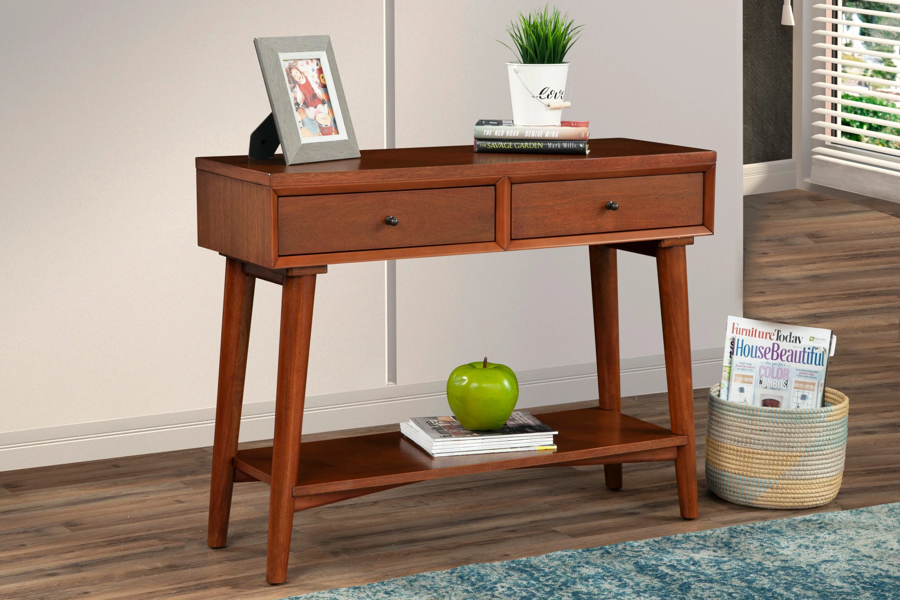 Flynn Console Table, Chestnut - Image 4