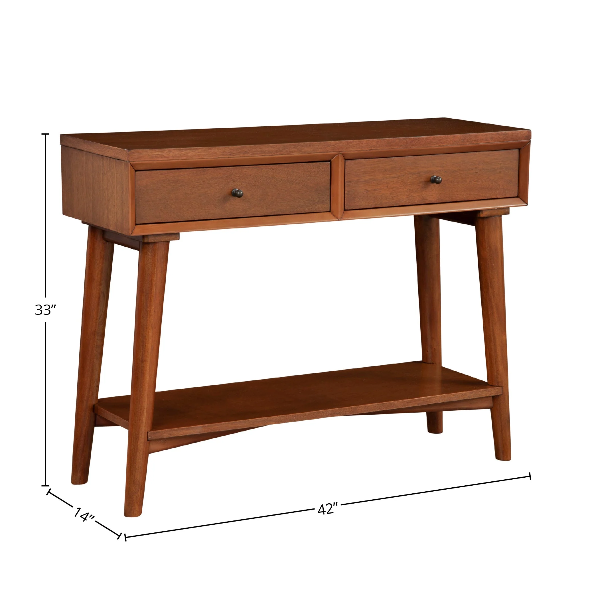 Flynn Console Table, Chestnut - Image 9