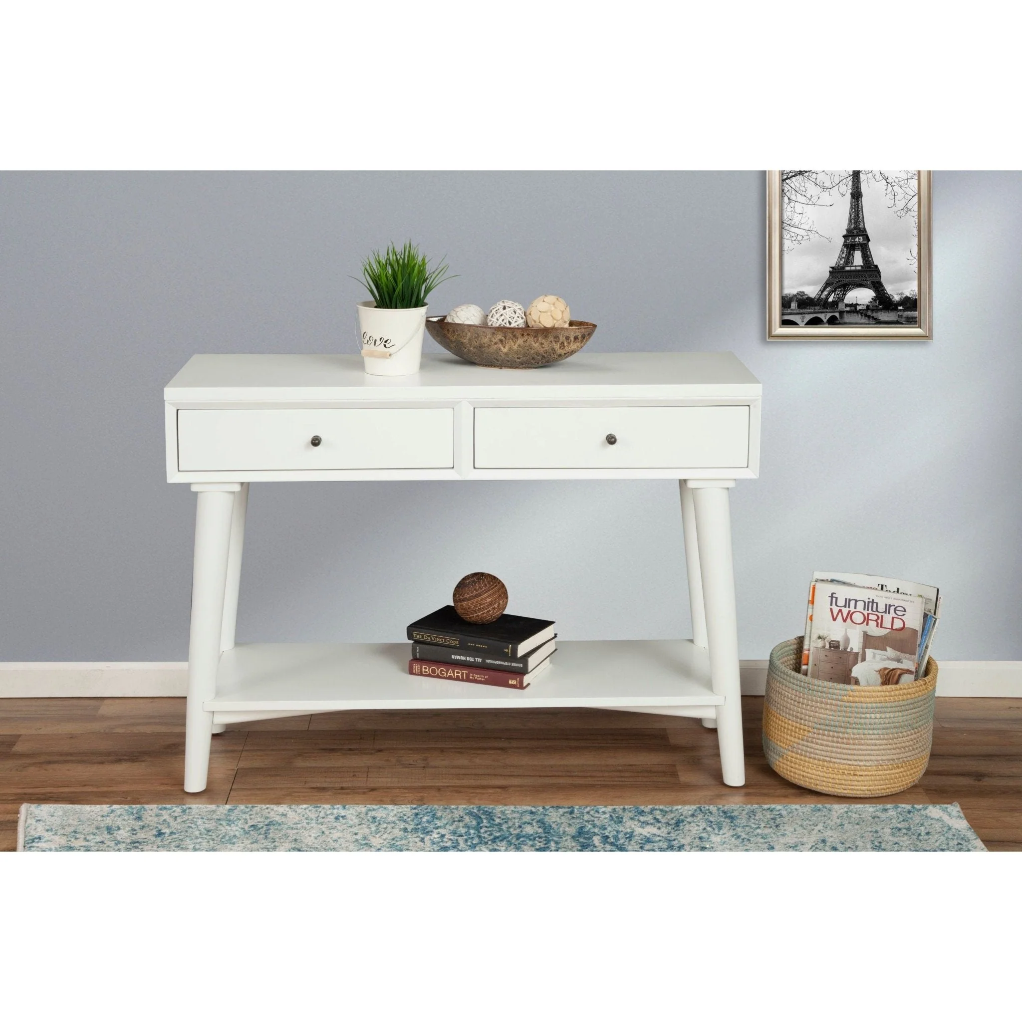 Flynn Console Table, White - Image 3