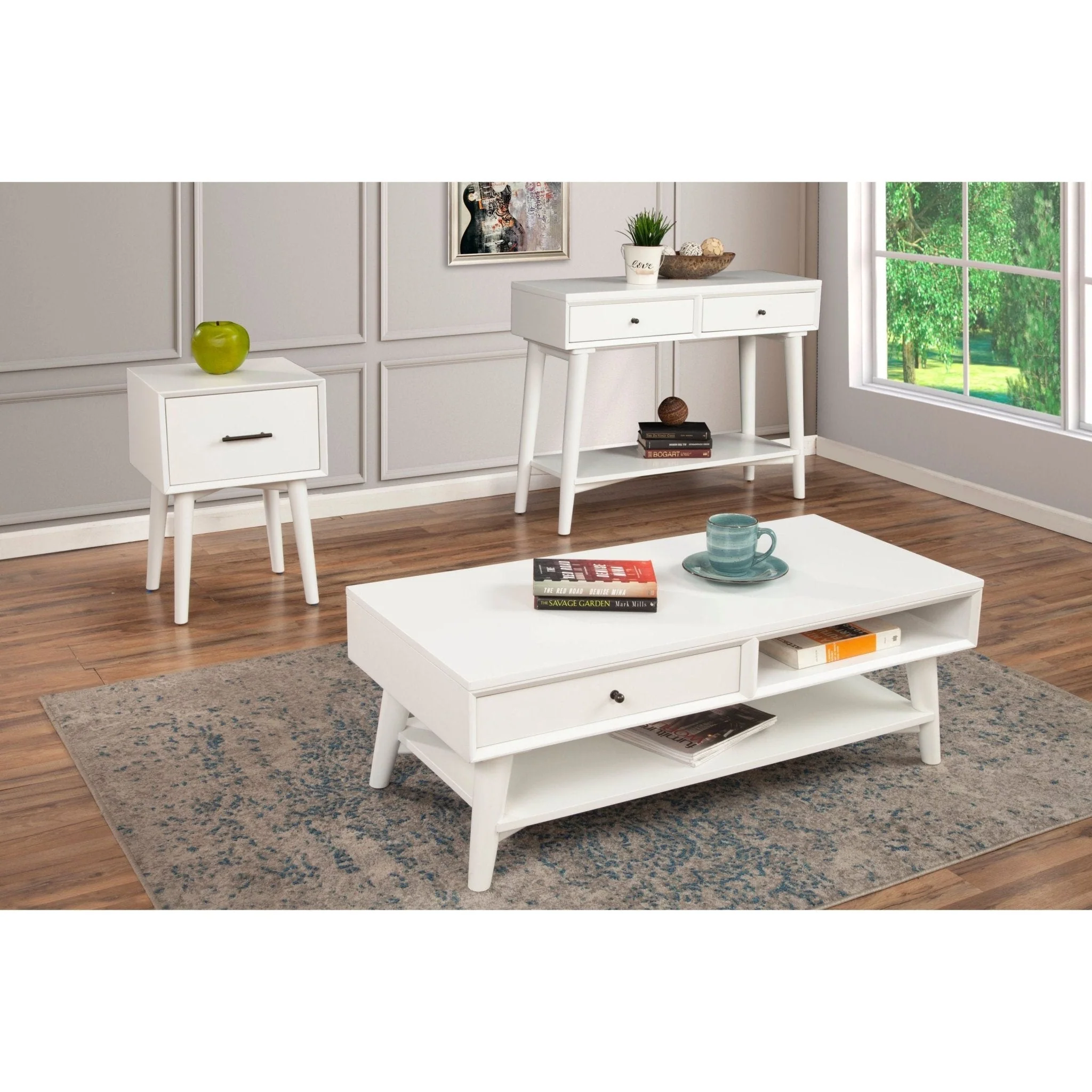 Flynn Console Table, White - Image 7