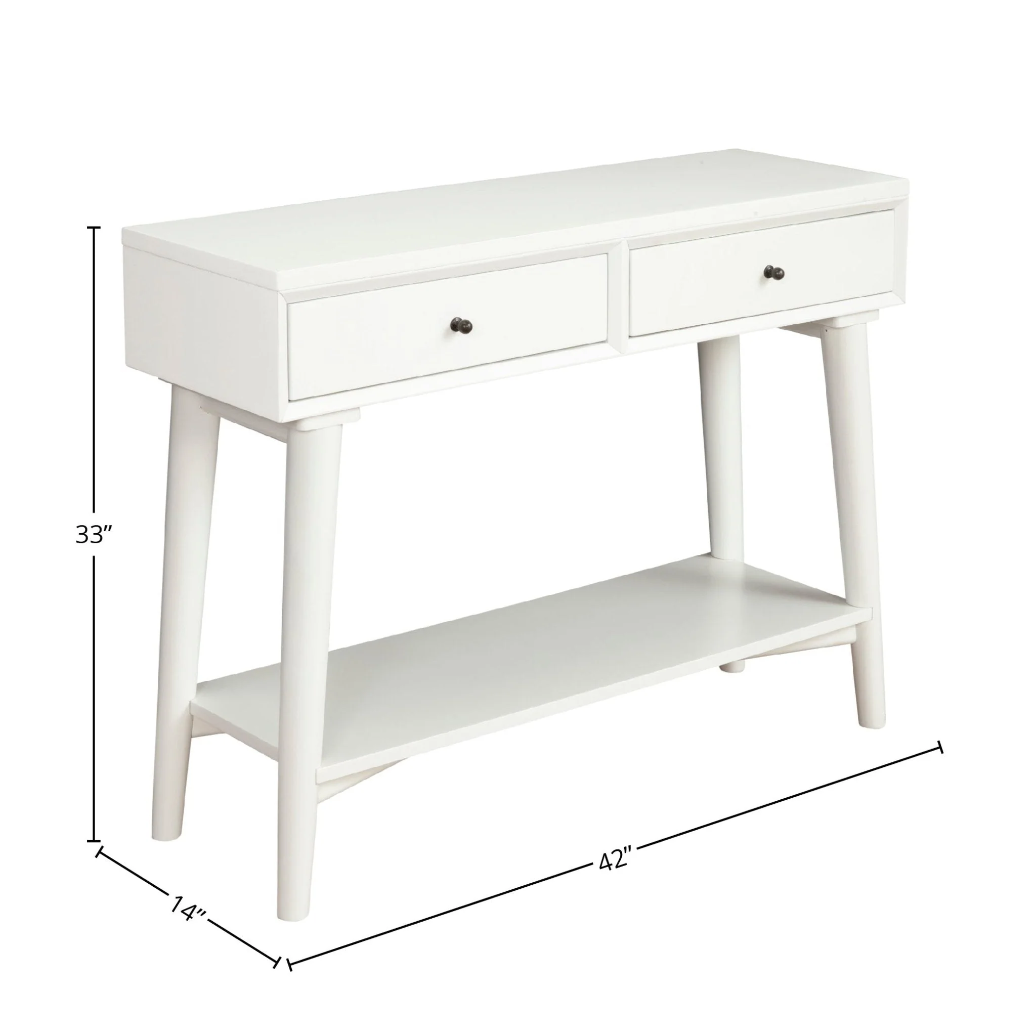 Flynn Console Table, White - Image 8