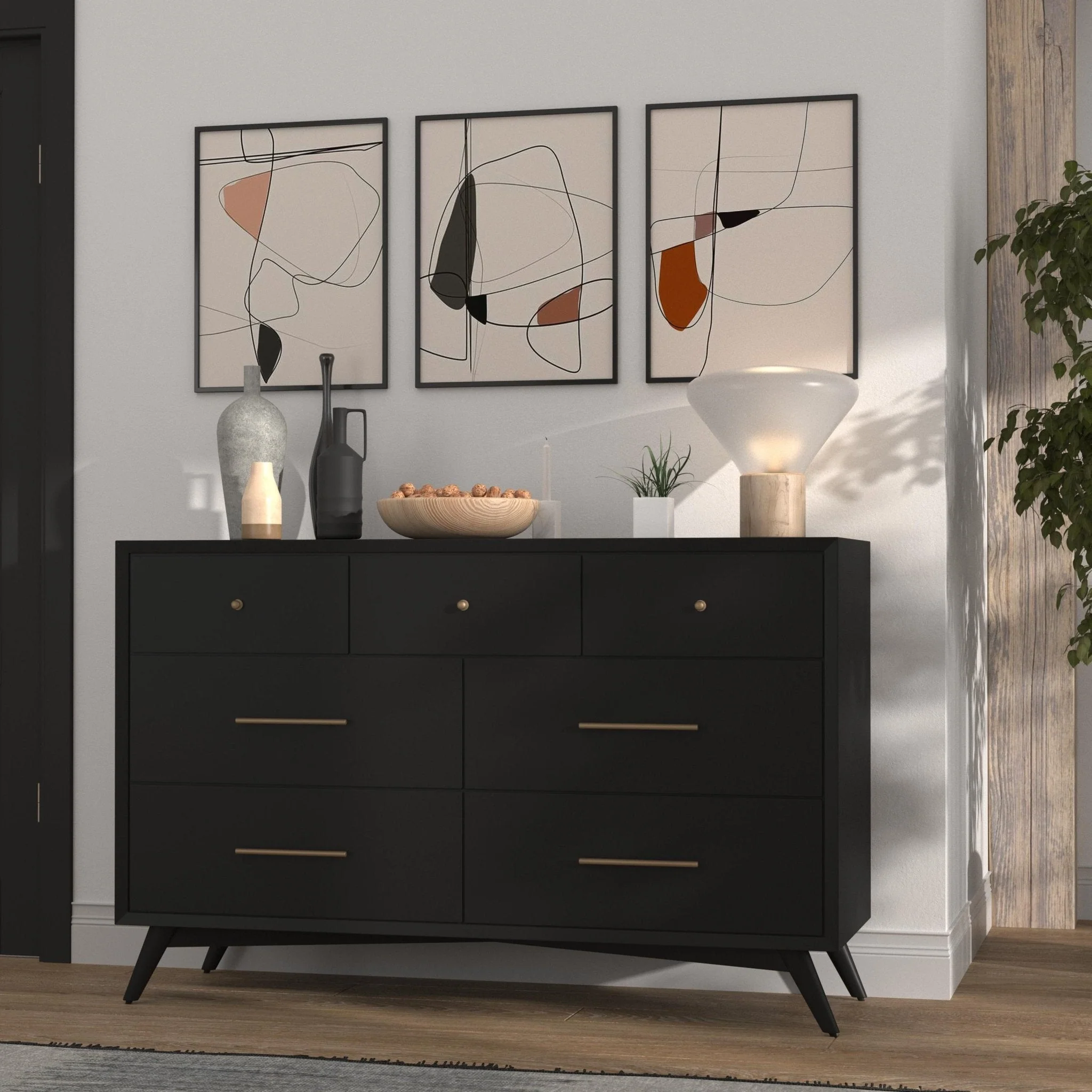 Flynn Dresser, Black - Image 2
