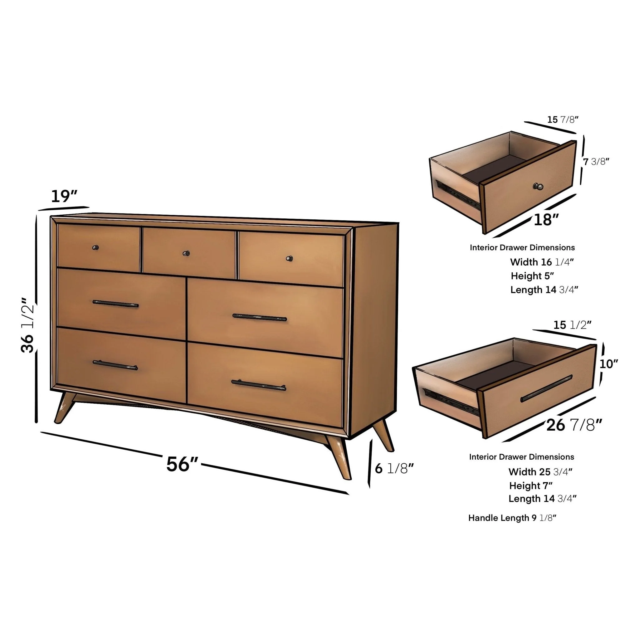 Flynn Dresser, Chestnut - Image 7