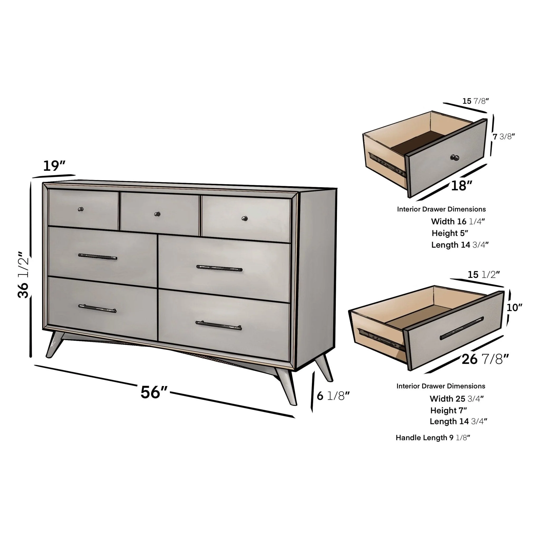 Flynn Dresser, Gray - Image 7