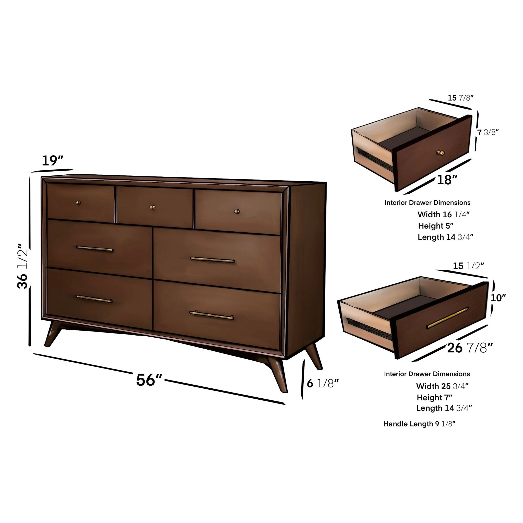 Flynn Dresser, Walnut - Image 12