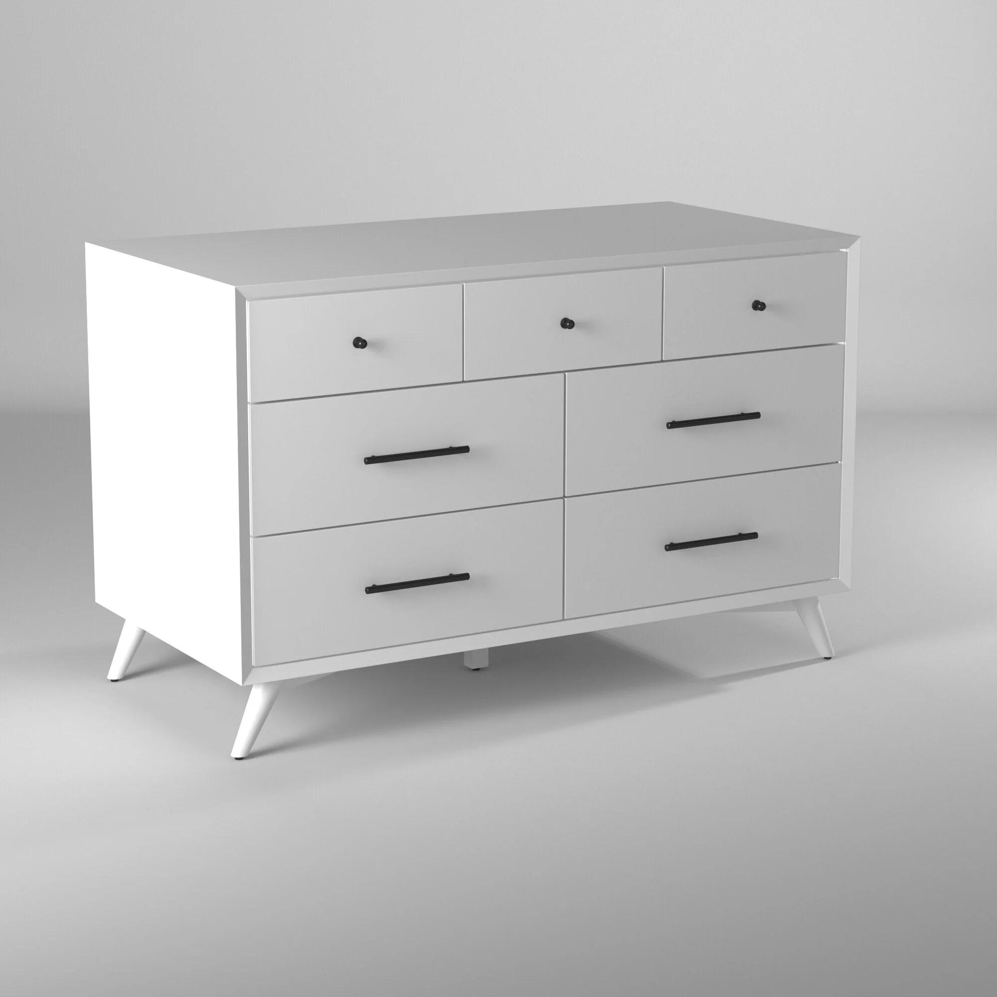 Flynn Dresser, White - Image 3