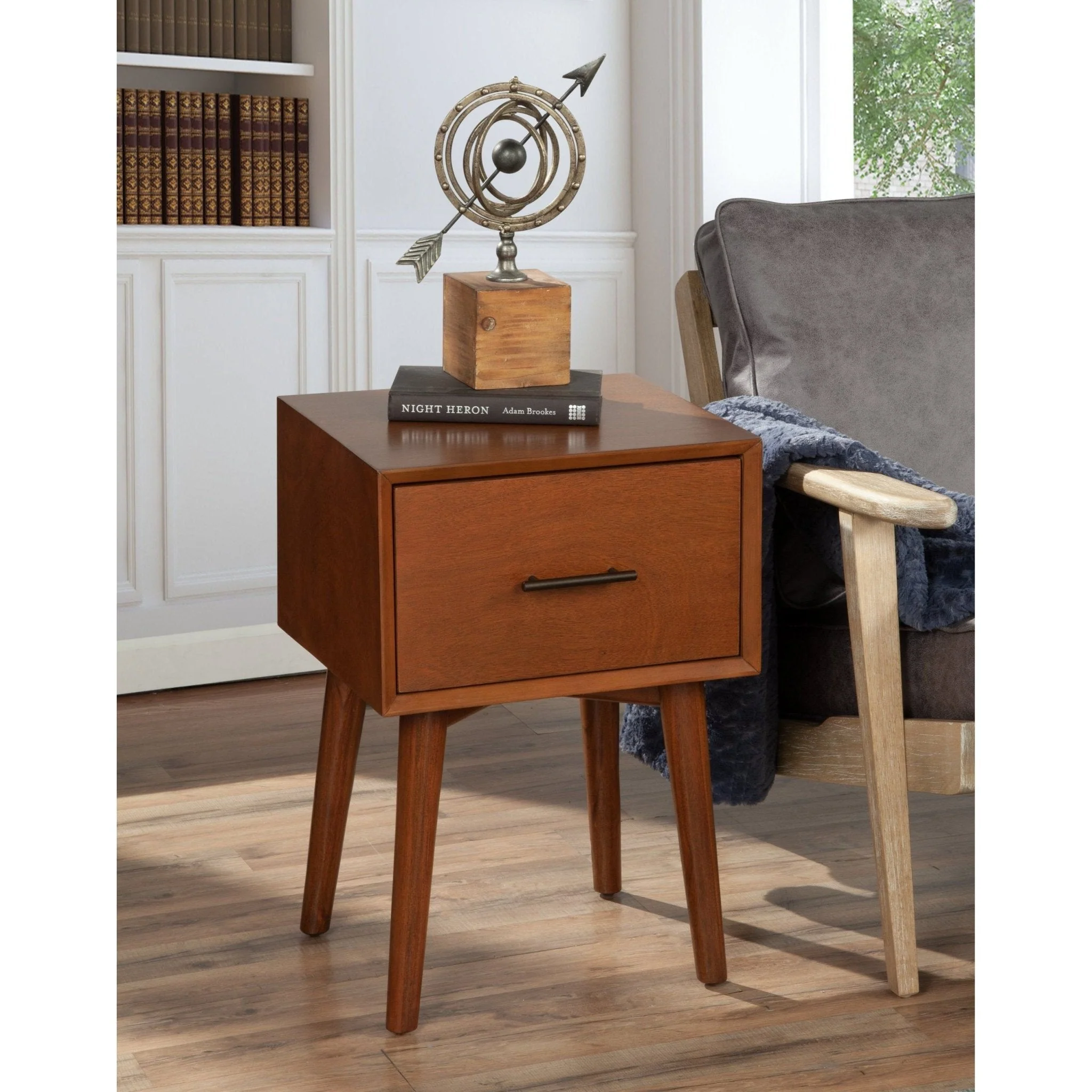 Flynn End Table, Warm Chestnut - Image 2
