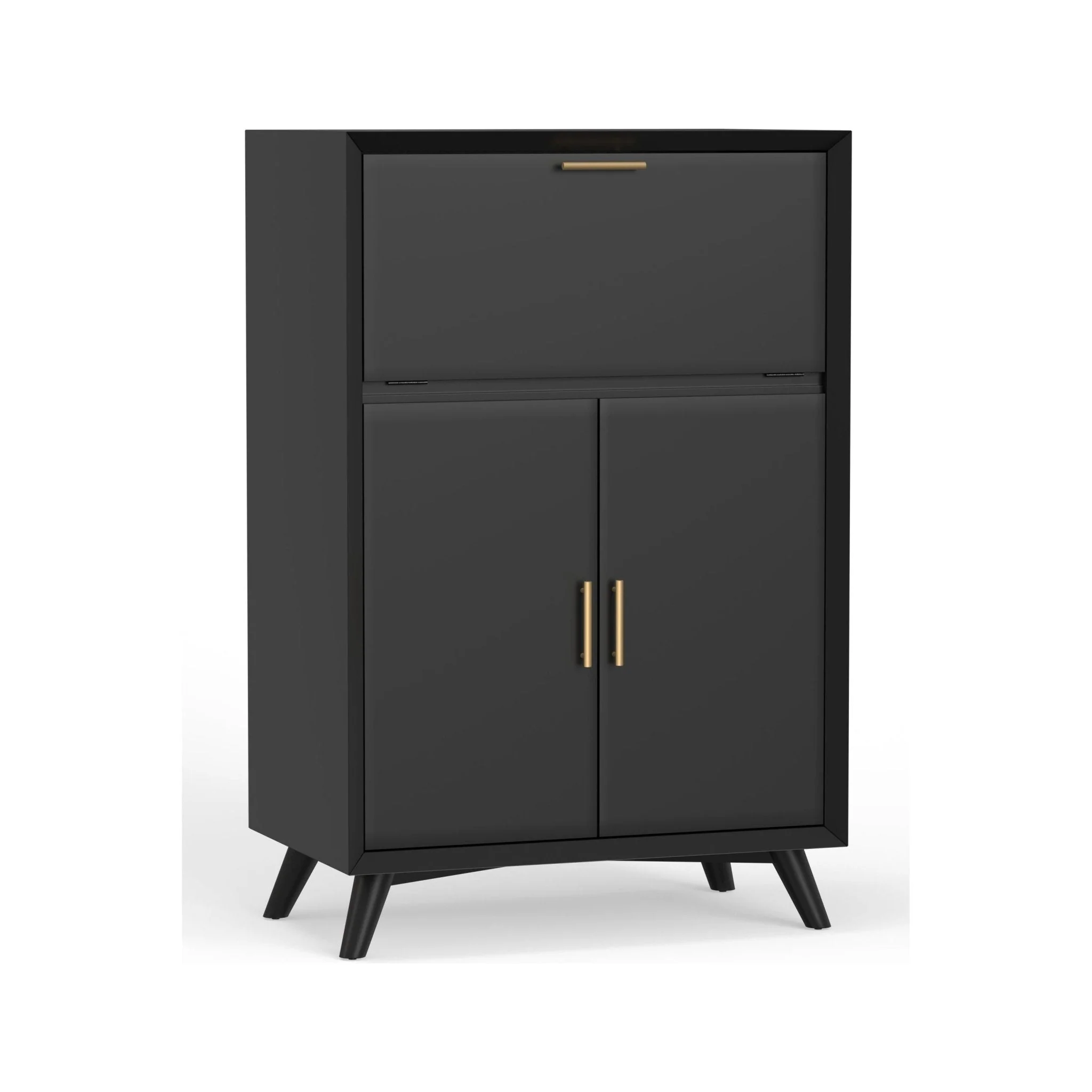 Flynn Large Bar Cabinet, Black - Image 3