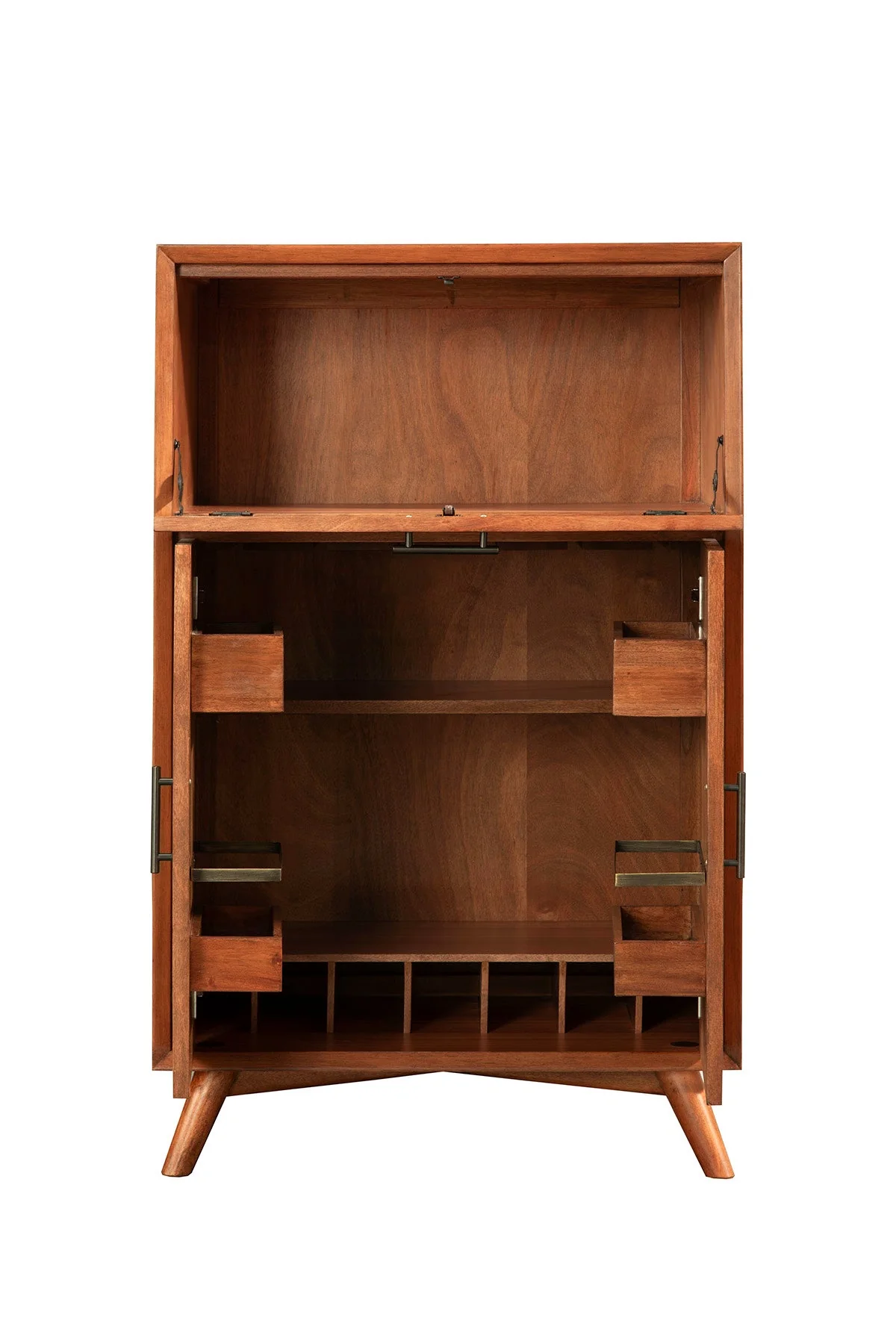 Flynn Large Bar Cabinet, Chestnut - Image 6
