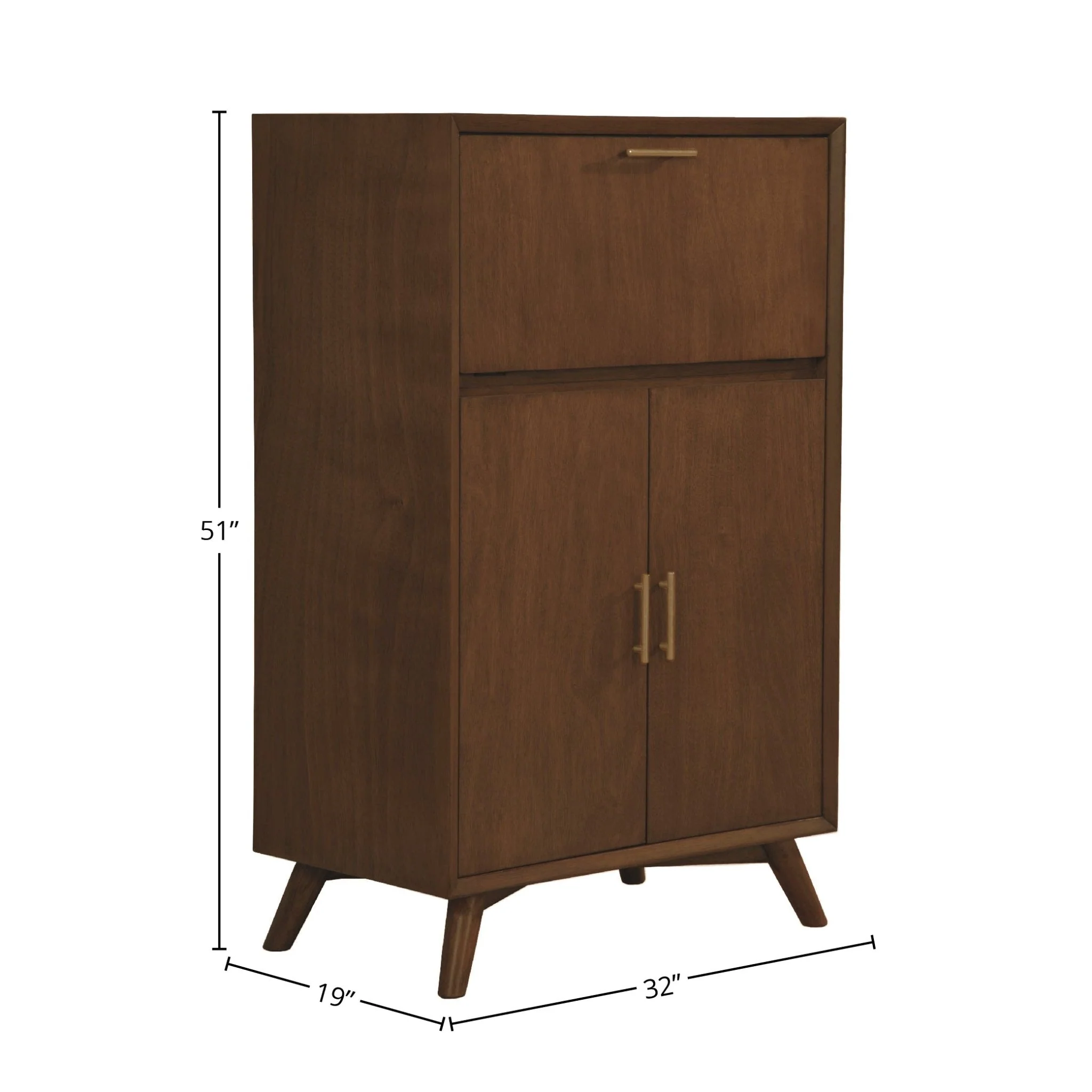 Flynn Large Bar Cabinet, Walnut - Image 7
