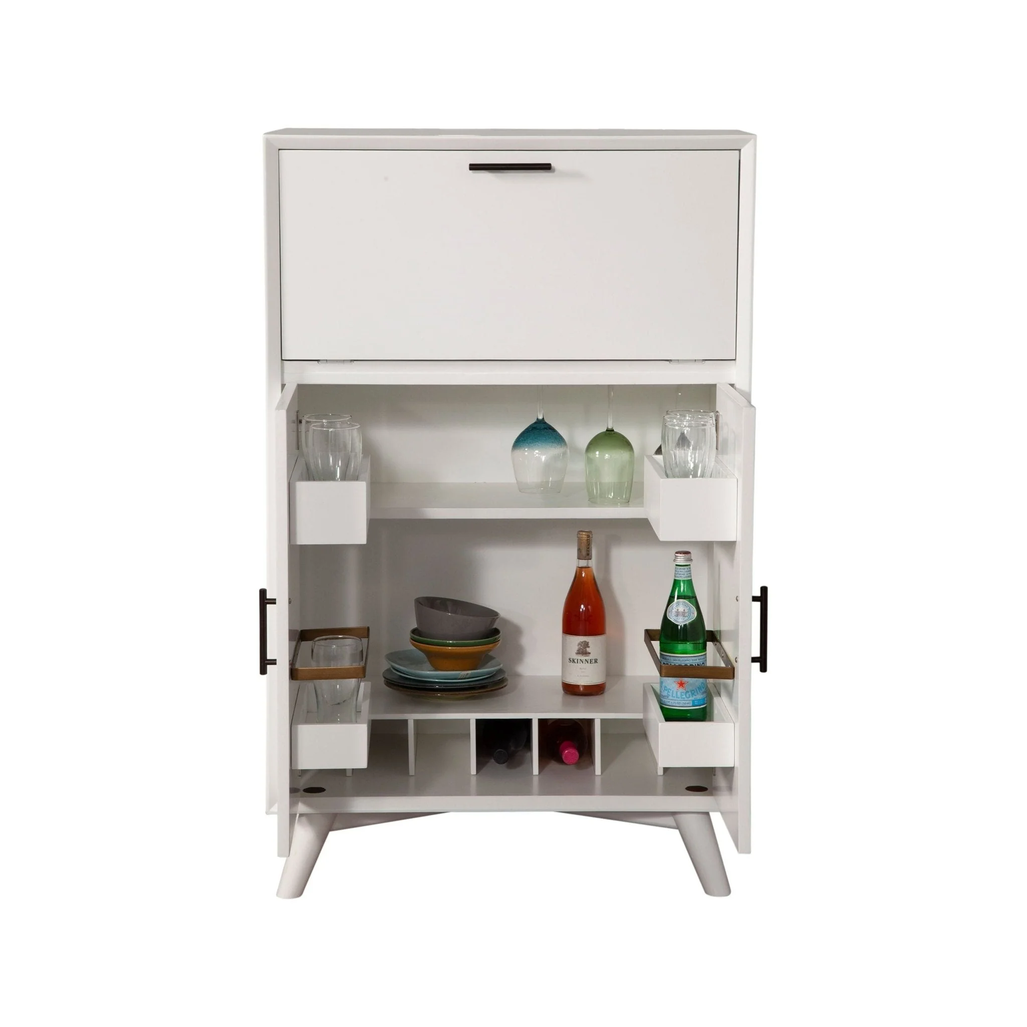Flynn Large Bar Cabinet, White - Image 4