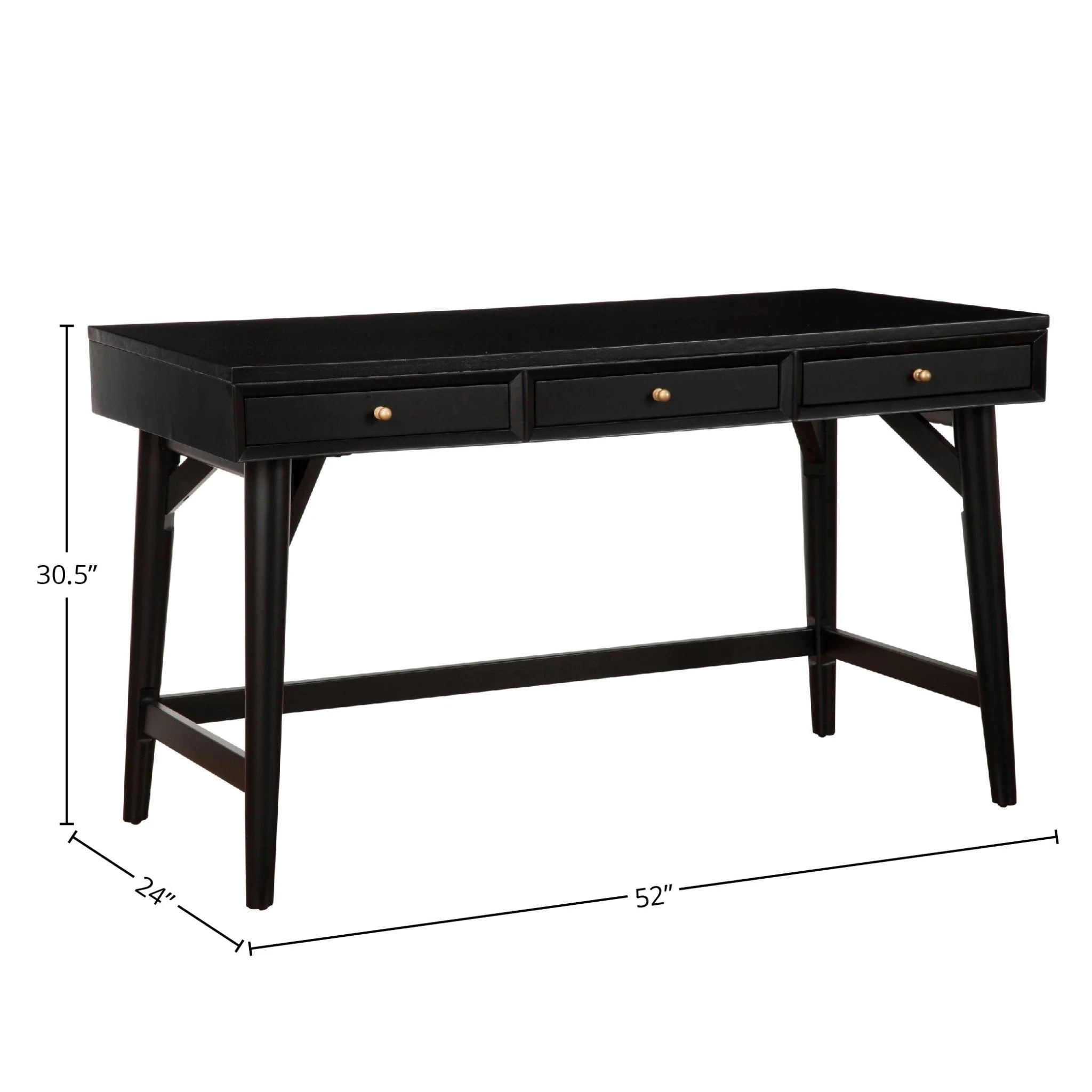 Flynn Large Desk, Black - Image 10