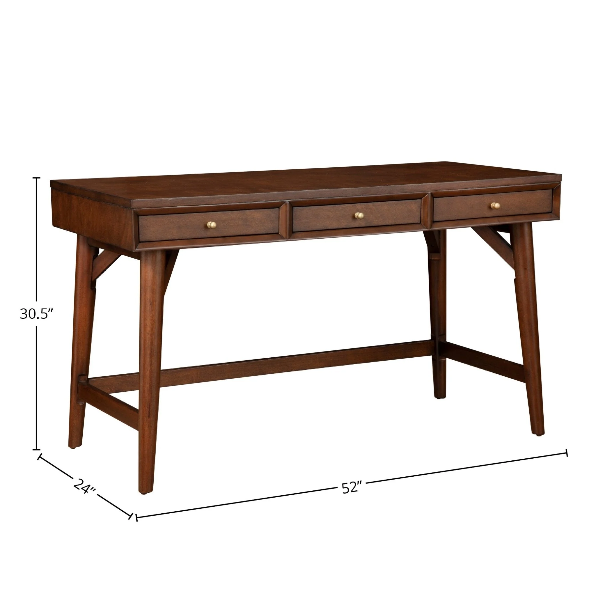 Flynn Large Desk, Walnut - Image 11