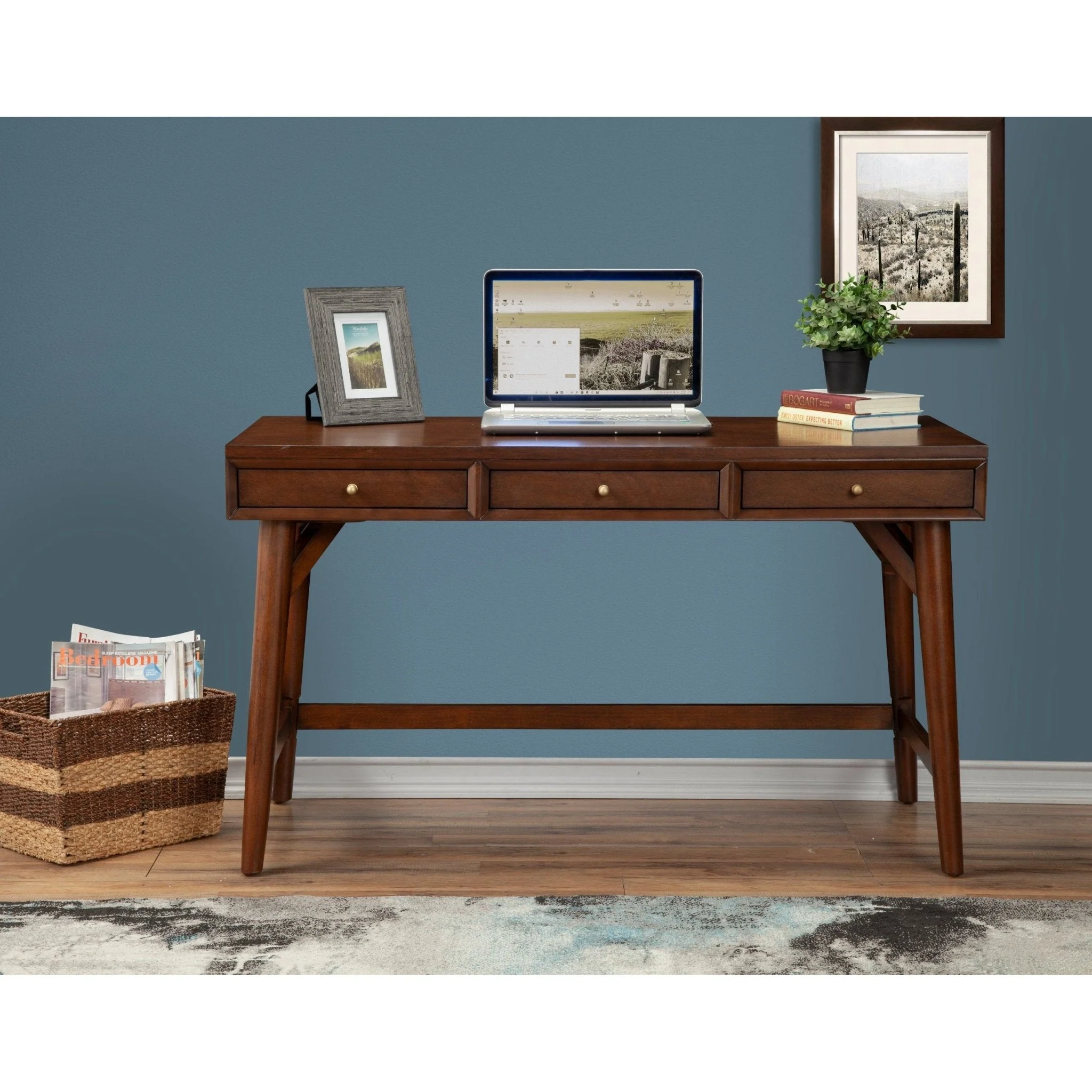 Flynn Large Desk, Walnut - Image 2