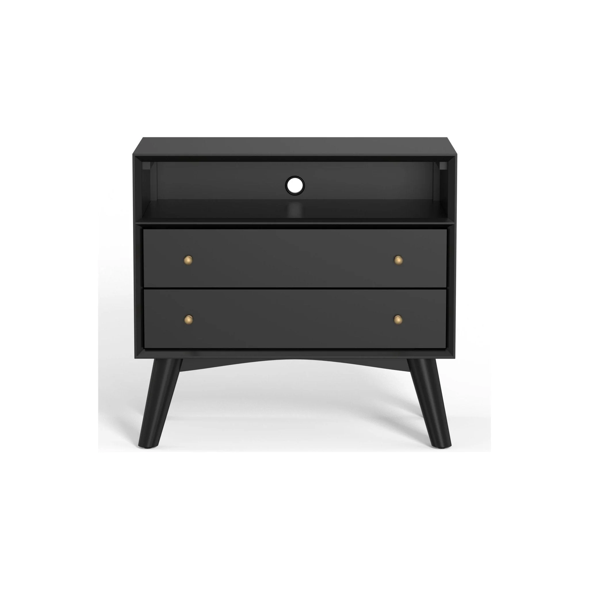 Flynn Large Nightstand, Black - Image 3