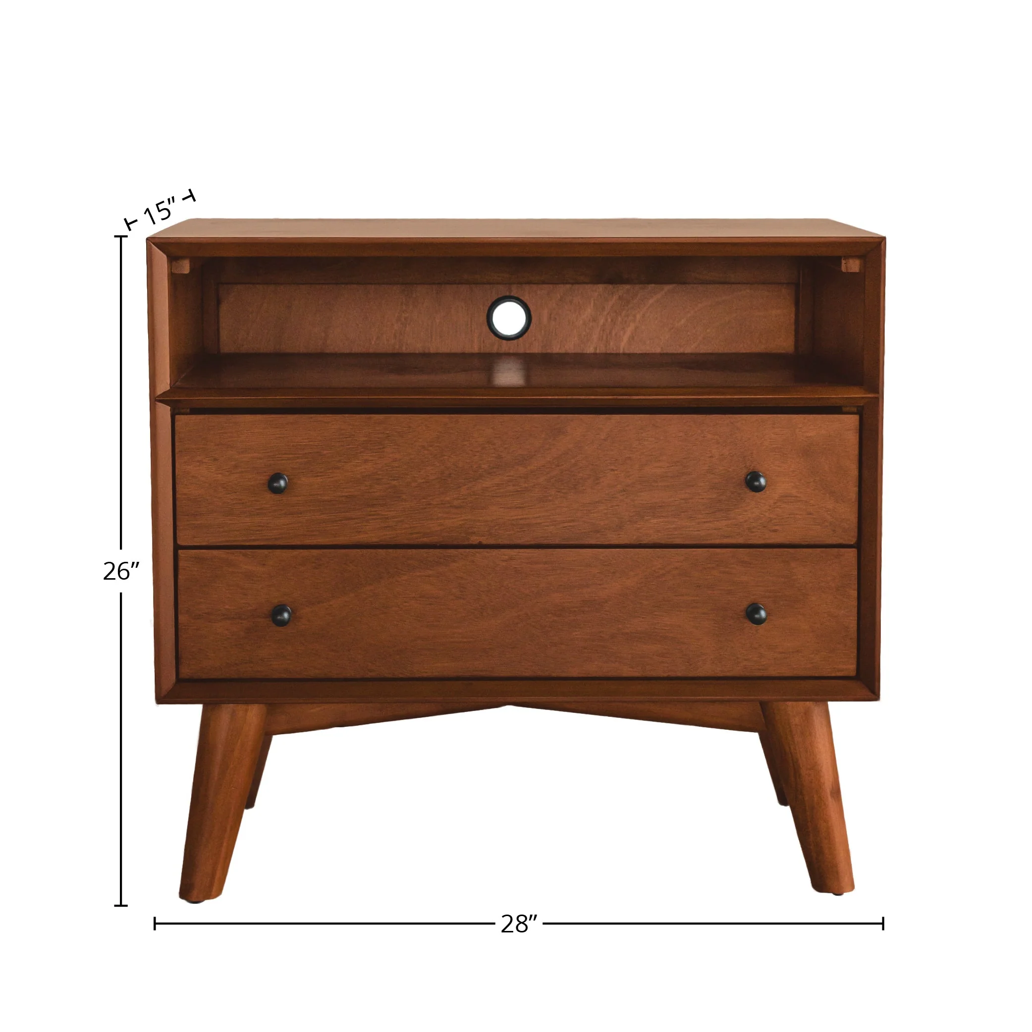 Flynn Large Nightstand, Chestnut - Image 9