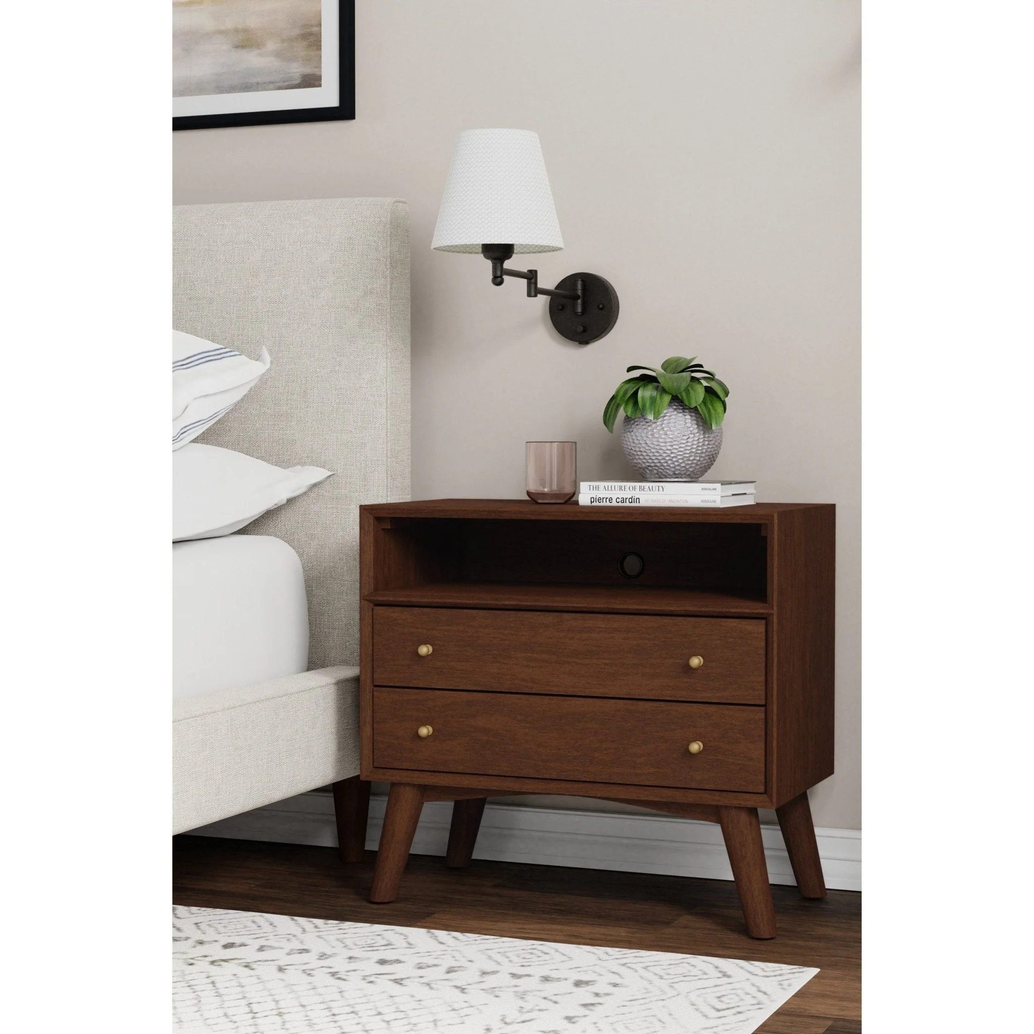 Flynn Large Nightstand, Walnut - Image 2