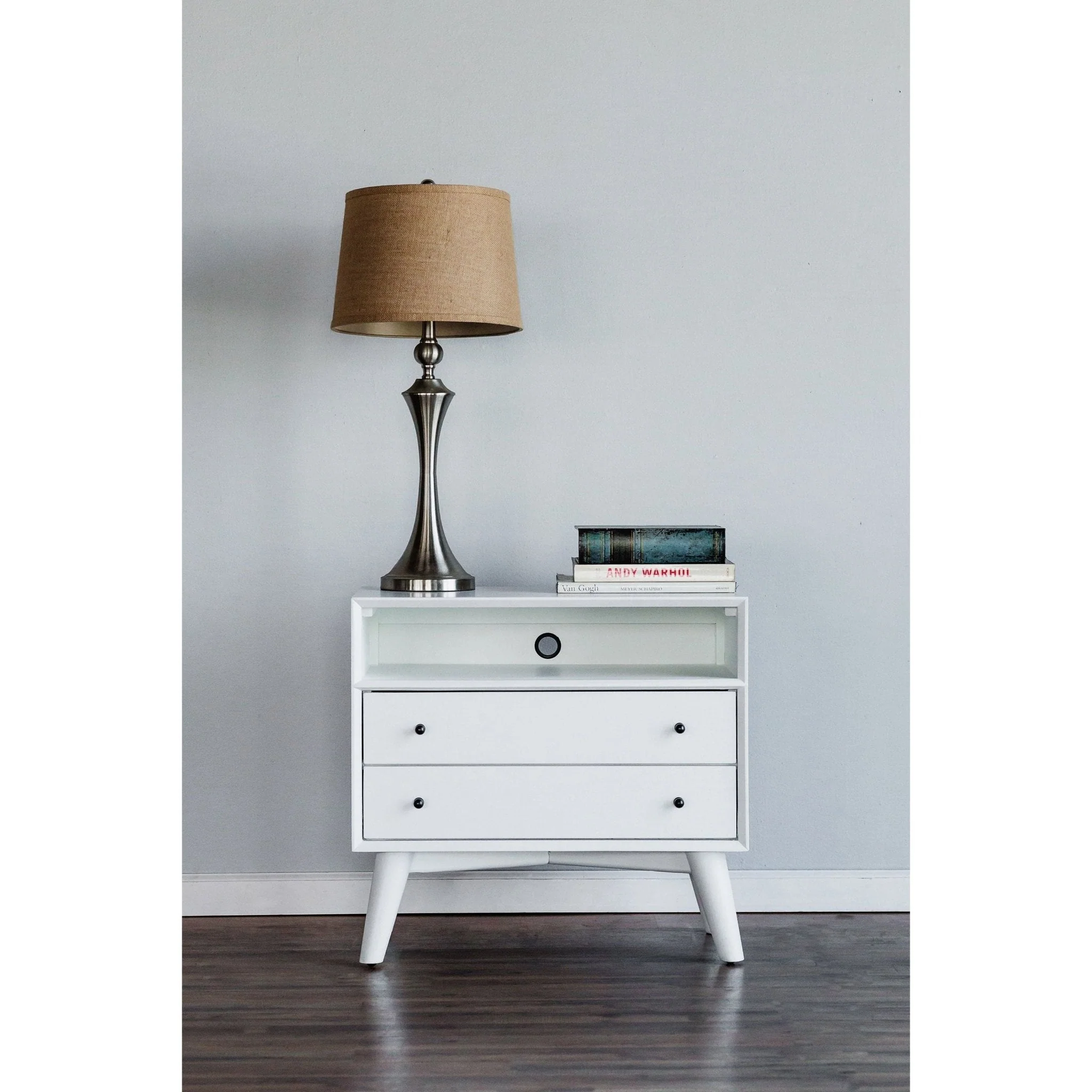 Flynn Large Nightstand, White - Image 3