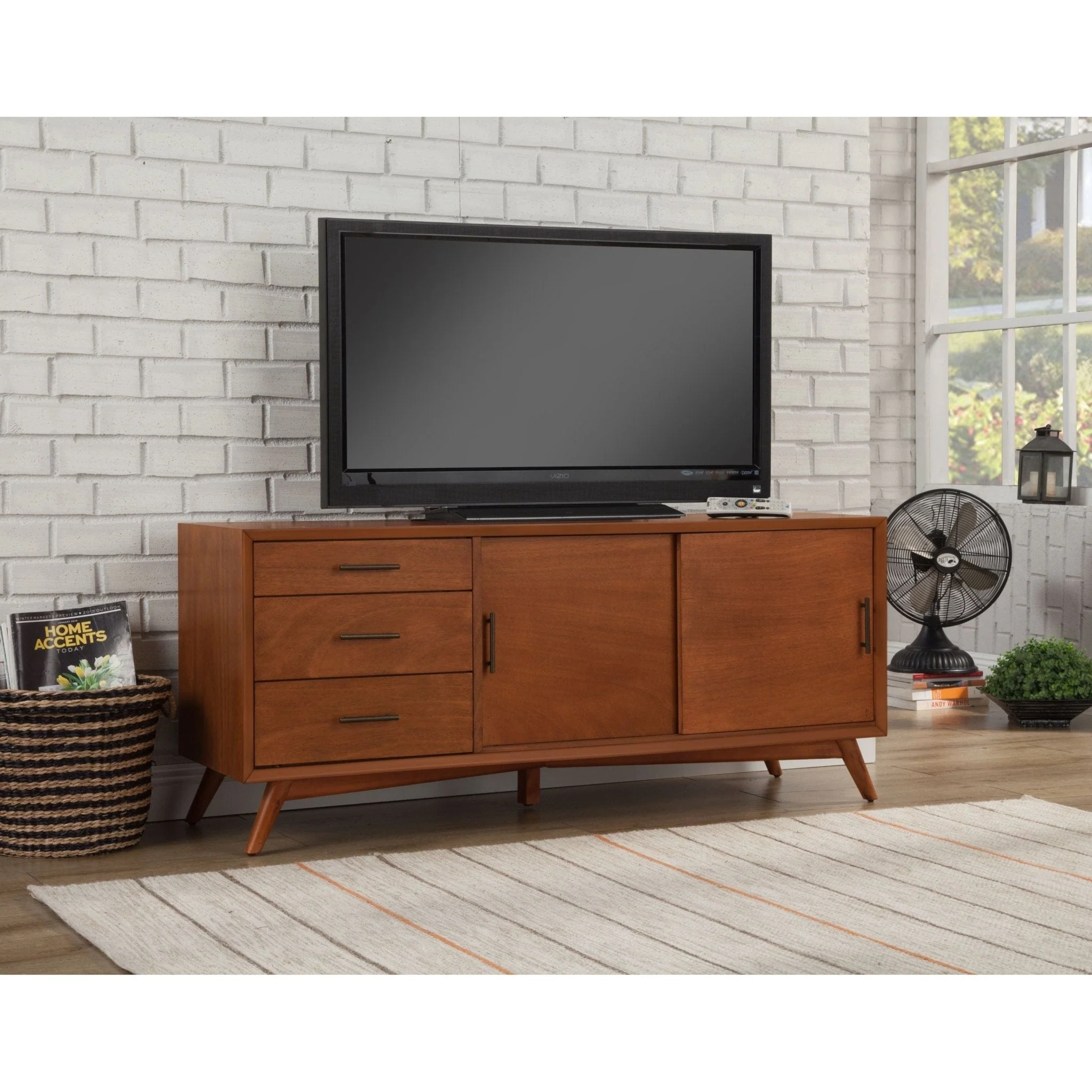 Flynn Large TV Console, Chestnut - Image 2