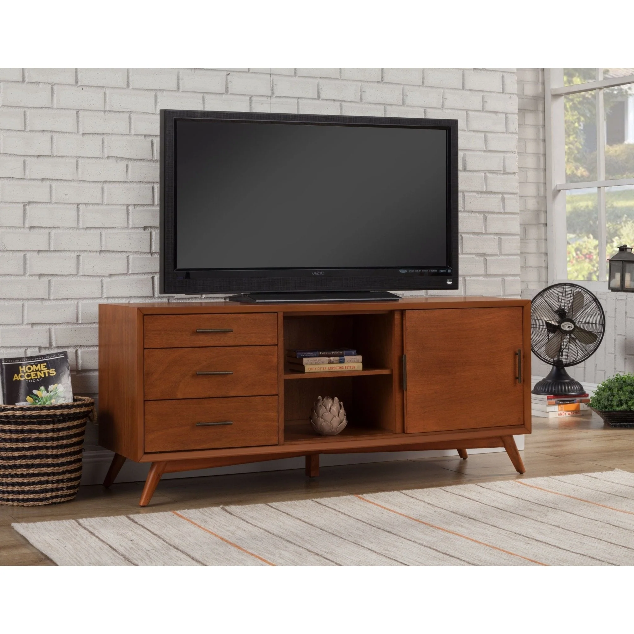 Flynn Large TV Console, Chestnut - Image 3