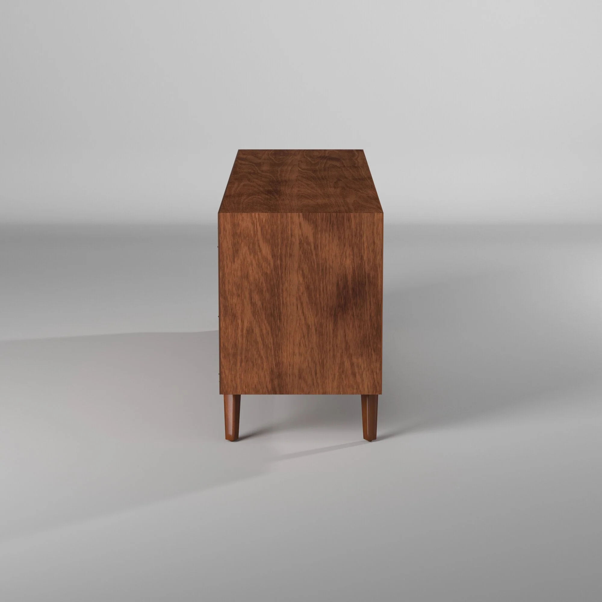 Flynn Large TV Console, Chestnut/White - Image 6