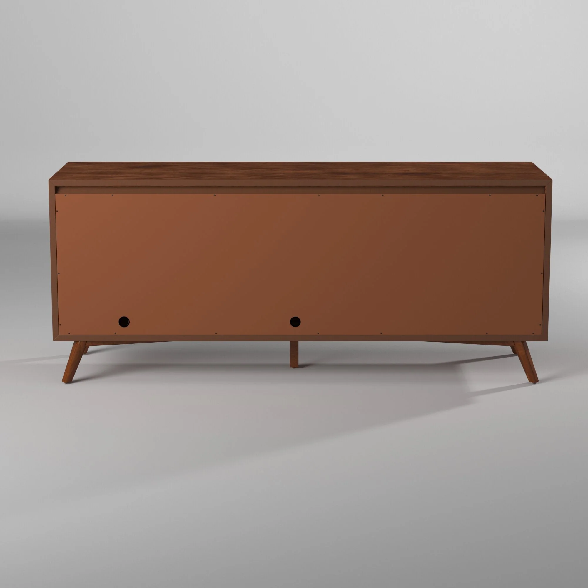Flynn Large TV Console, Chestnut/White - Image 7