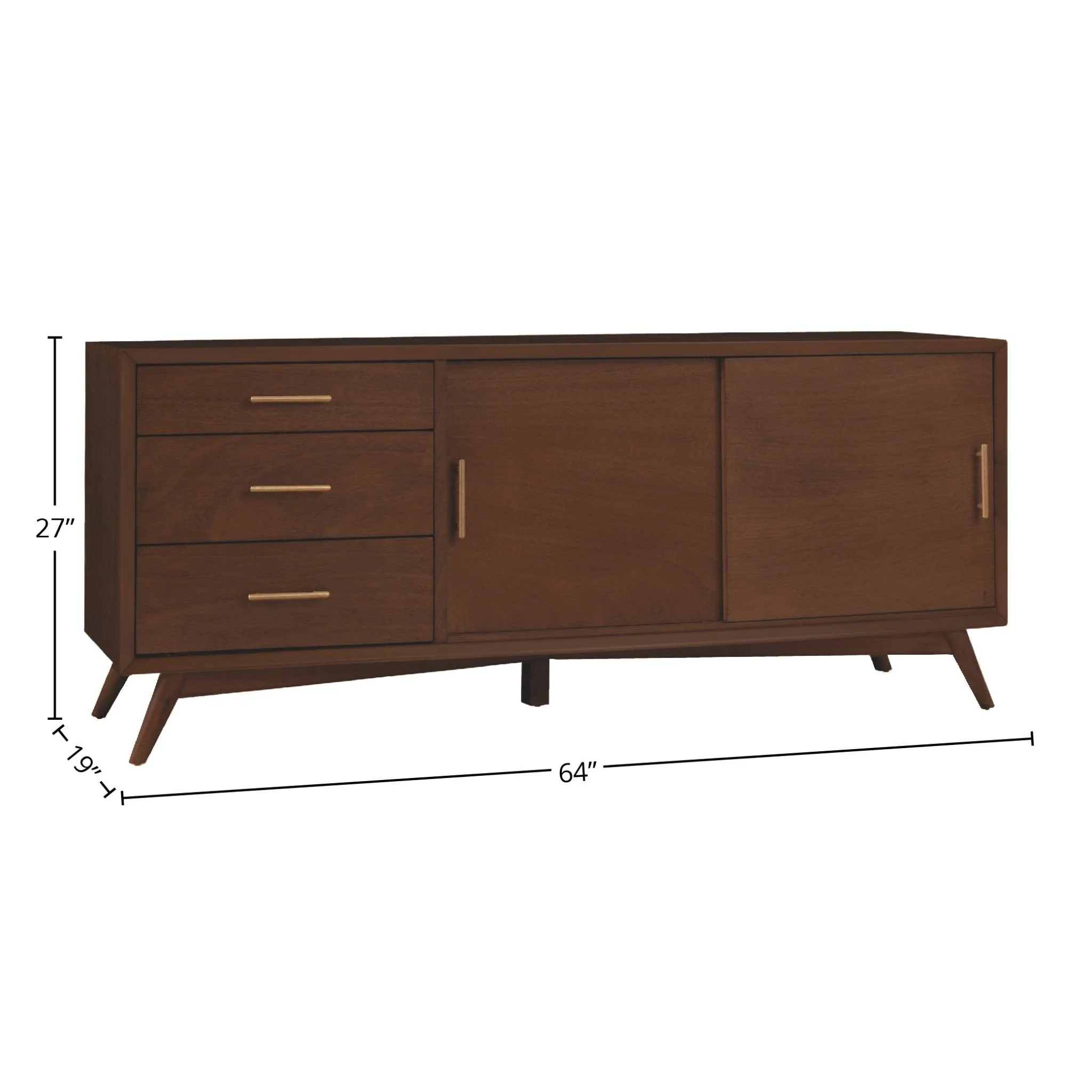 Flynn Large TV Console, Walnut - Image 11