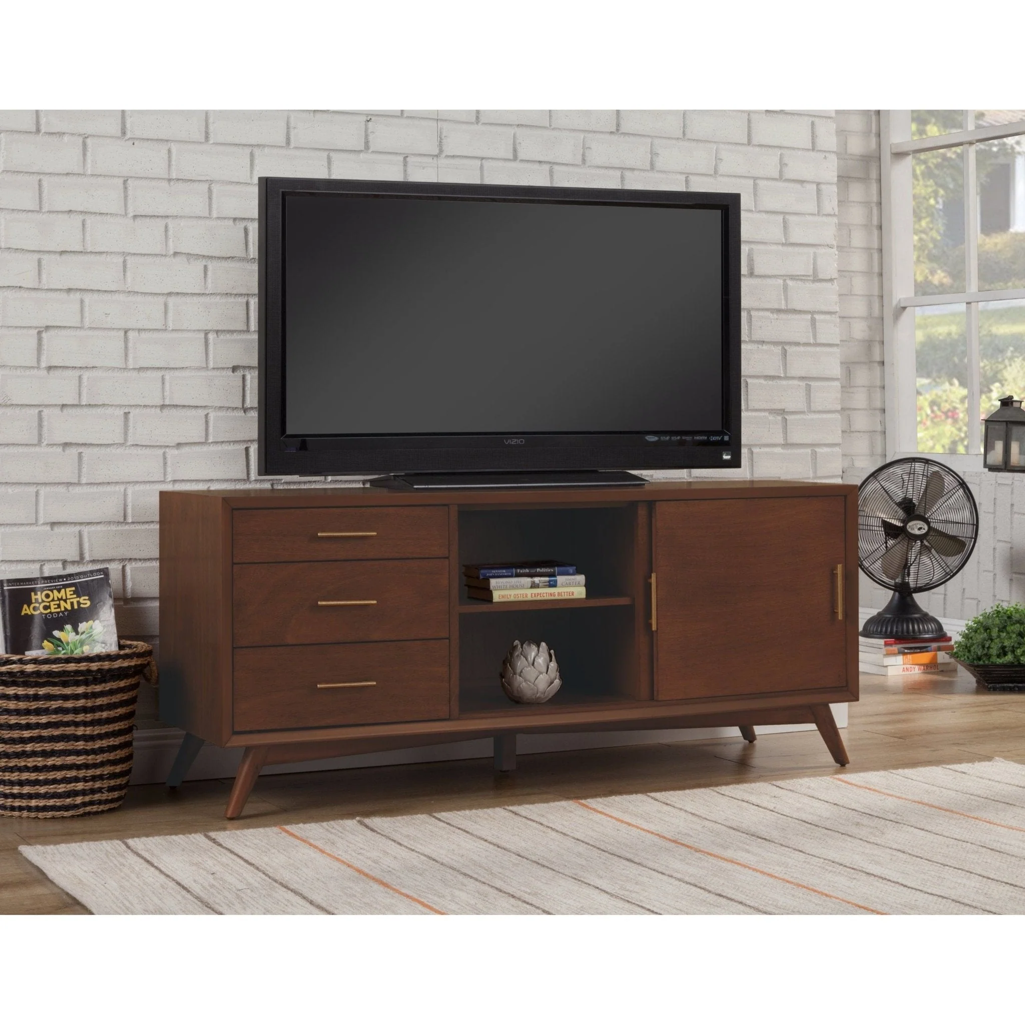 Flynn Large TV Console, Walnut - Image 3