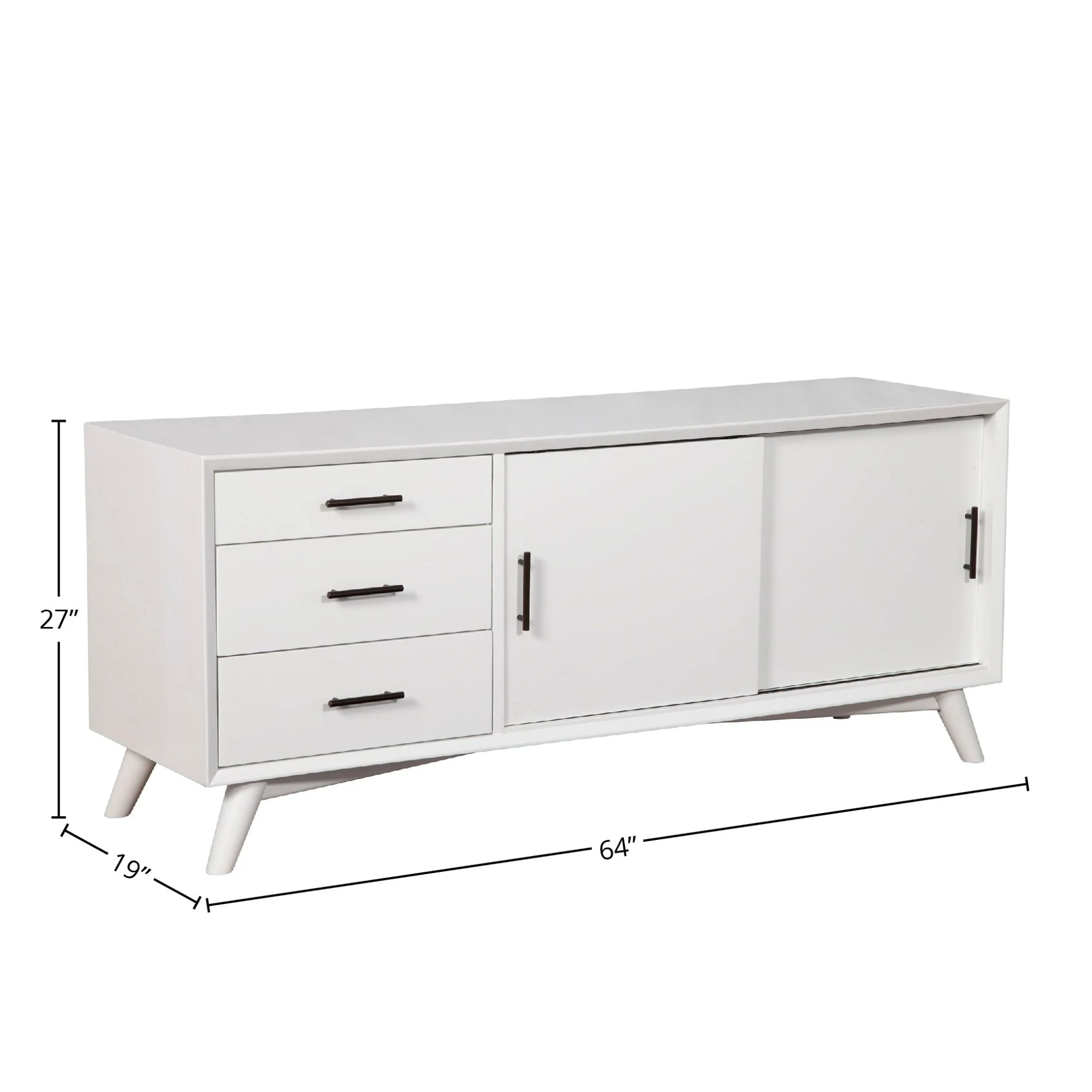 Flynn Large TV Console, White - Image 10