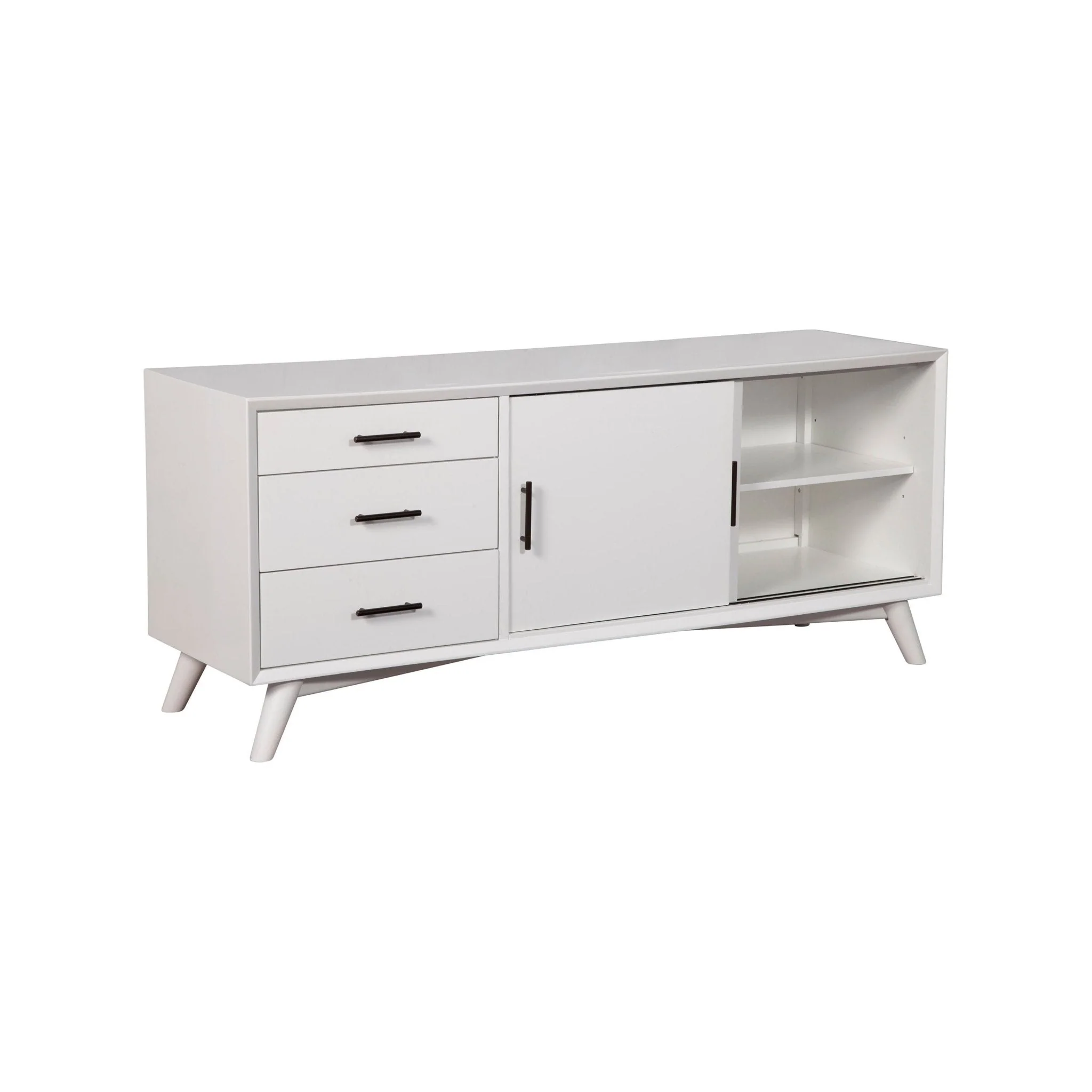 Flynn Large TV Console, White - Image 7