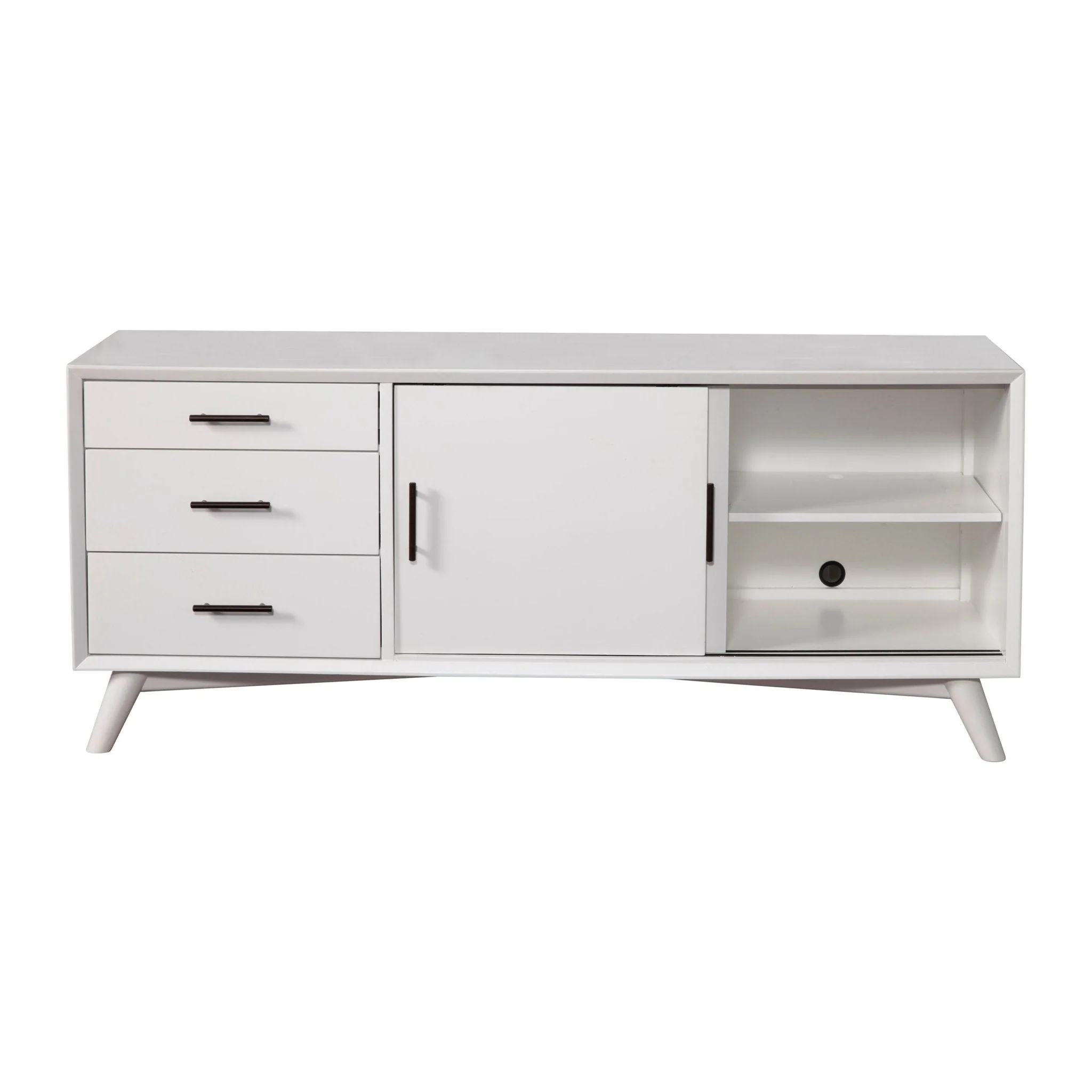 Flynn Large TV Console, White - Image 8
