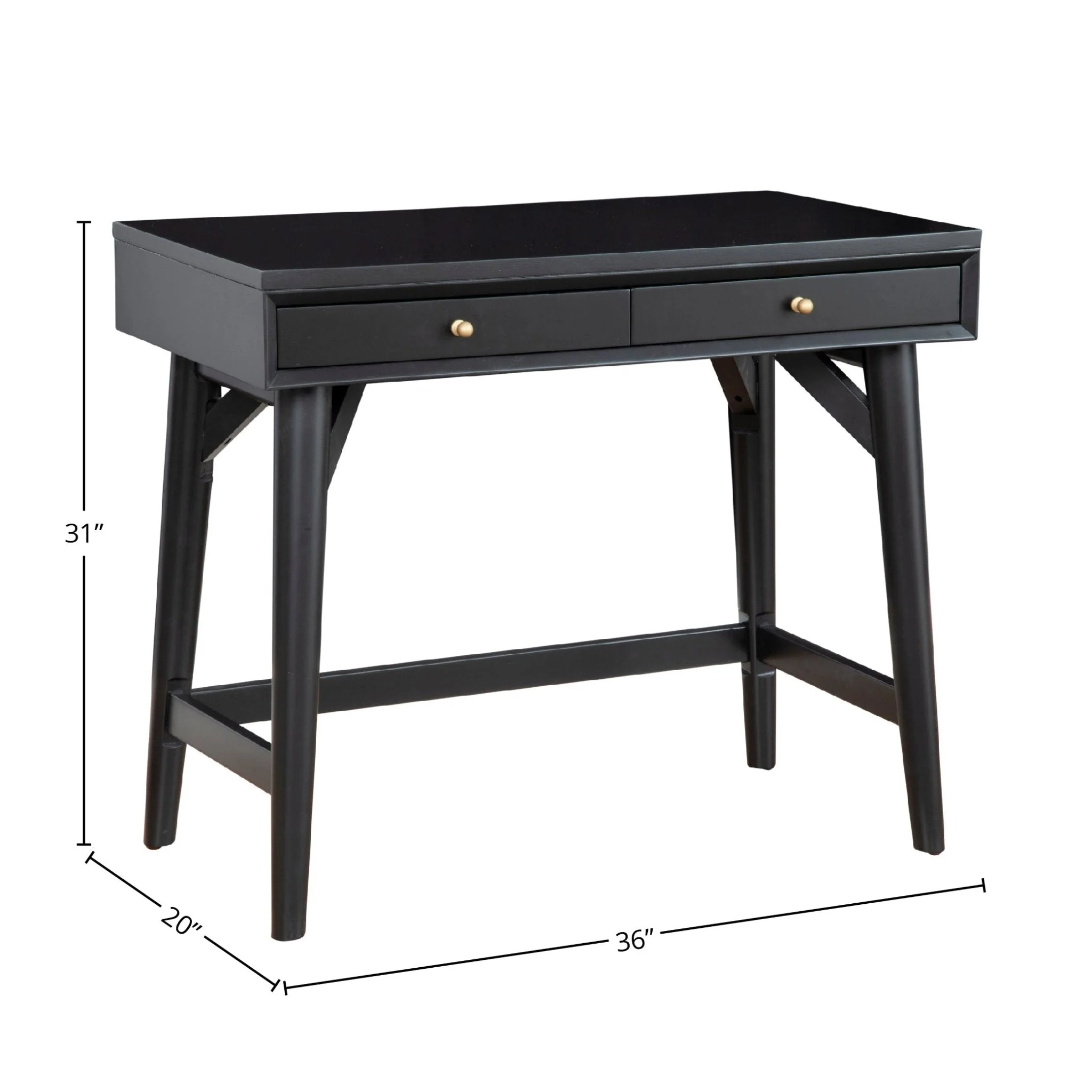 Flynn Mini Desk, Black - Image 10