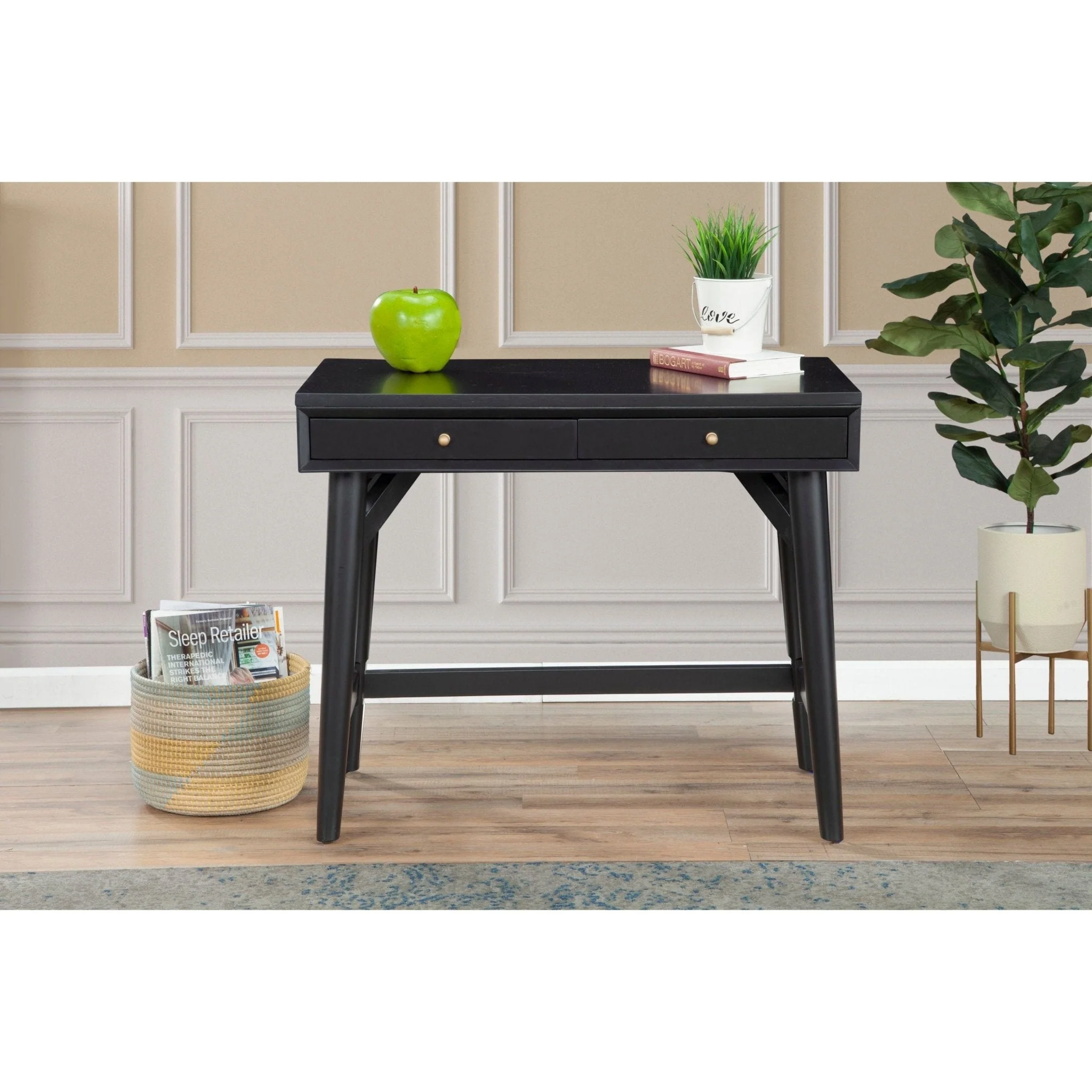 Flynn Mini Desk, Black - Image 2