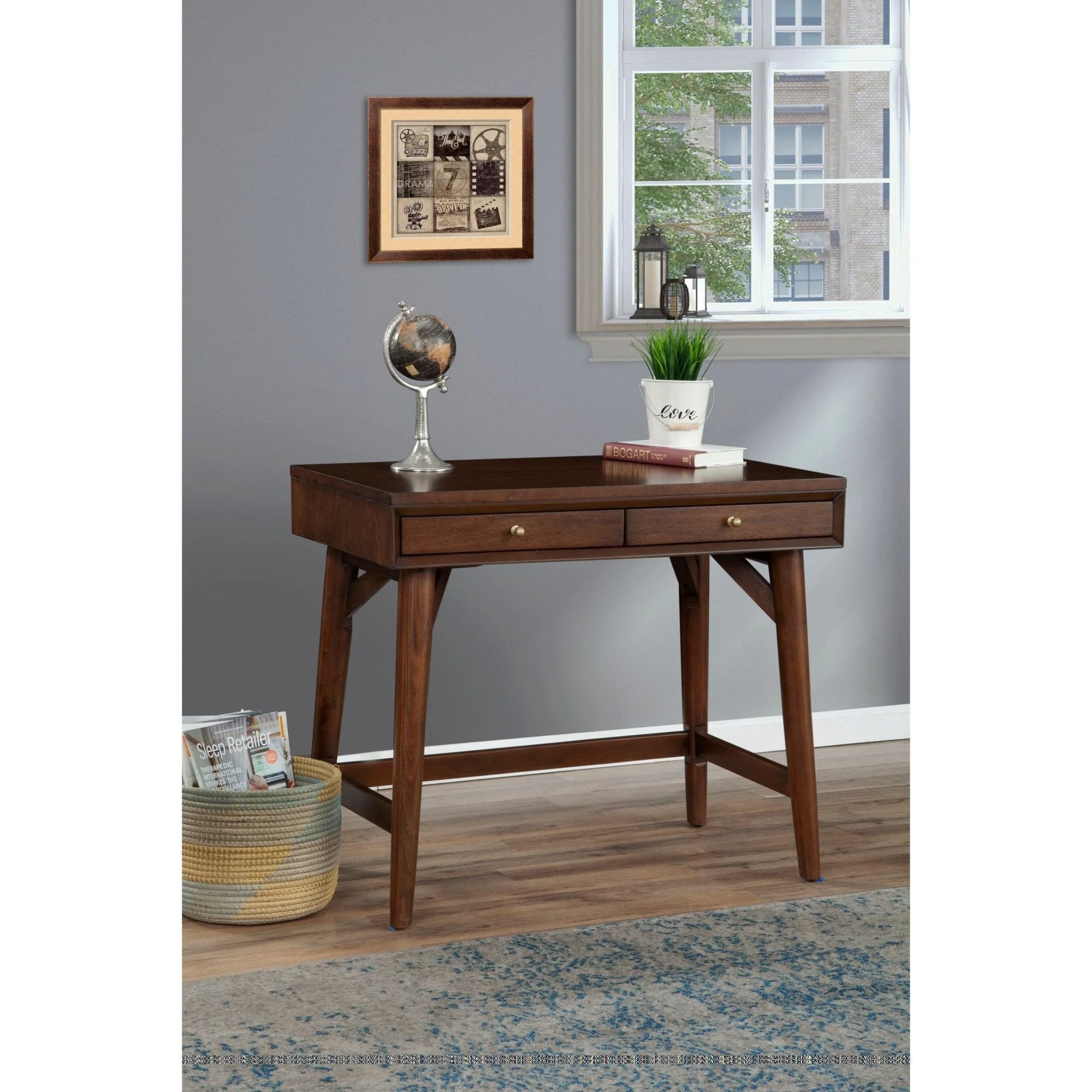 Flynn Mini Desk, Walnut - Image 2
