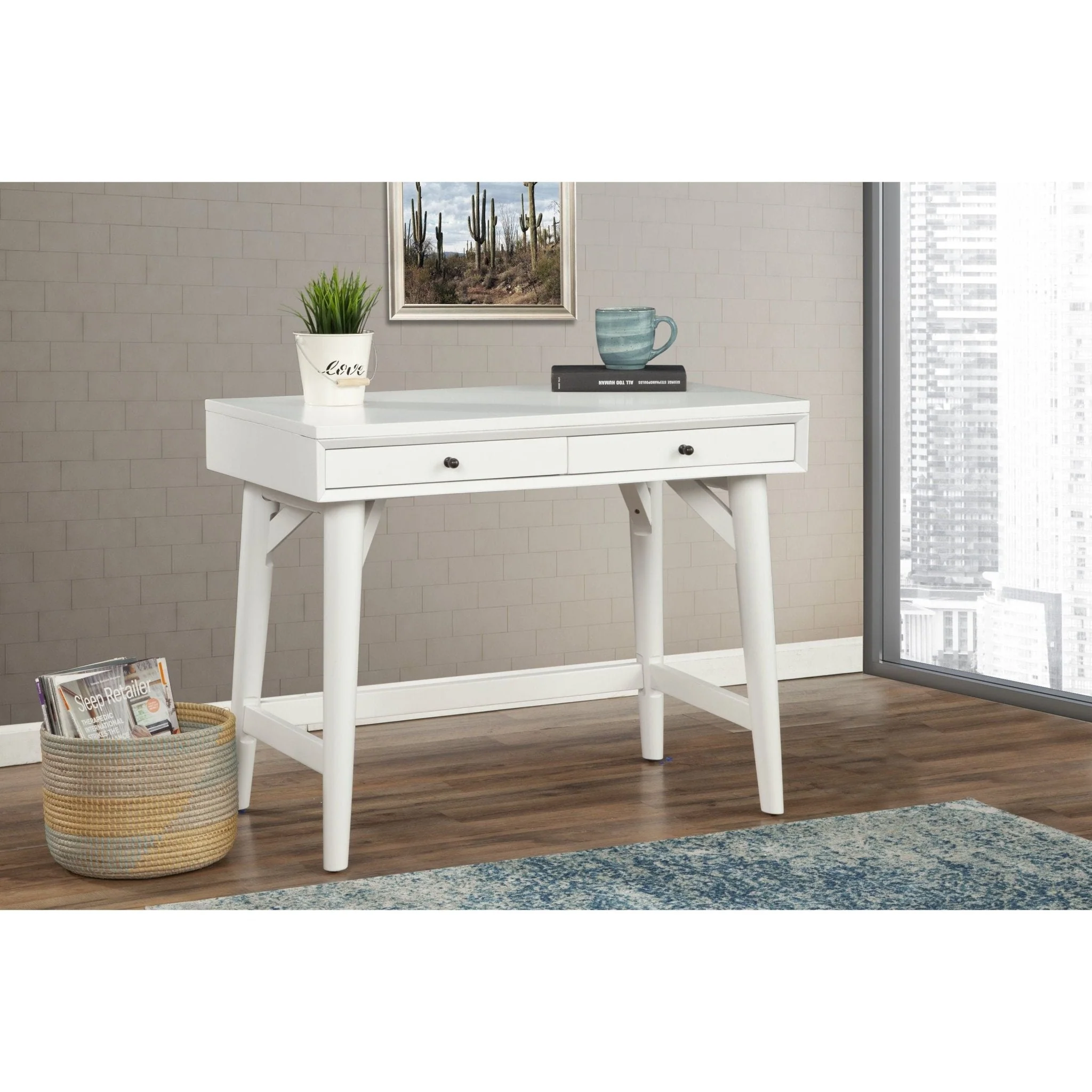 Flynn Mini Desk, White - Image 2