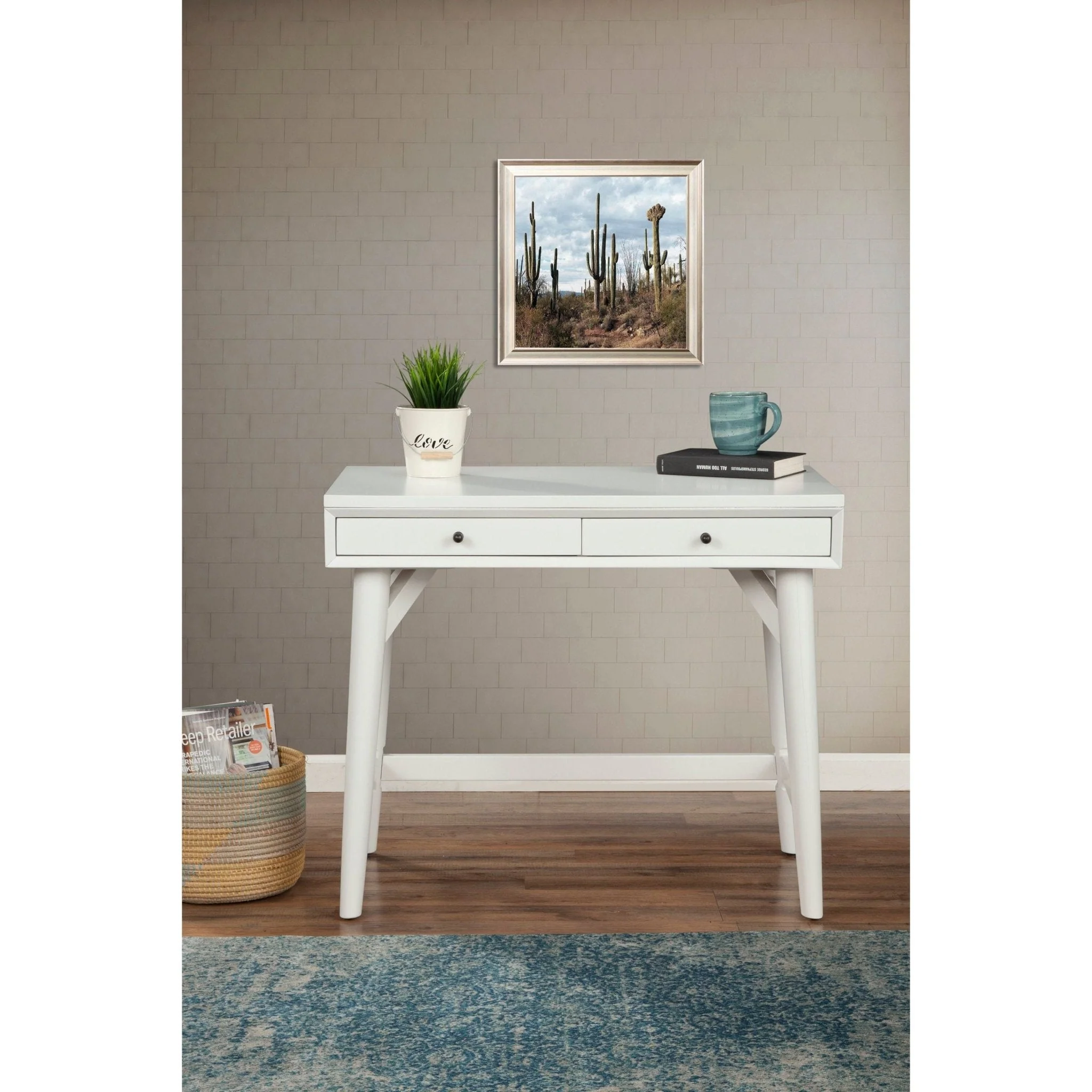Flynn Mini Desk, White - Image 3