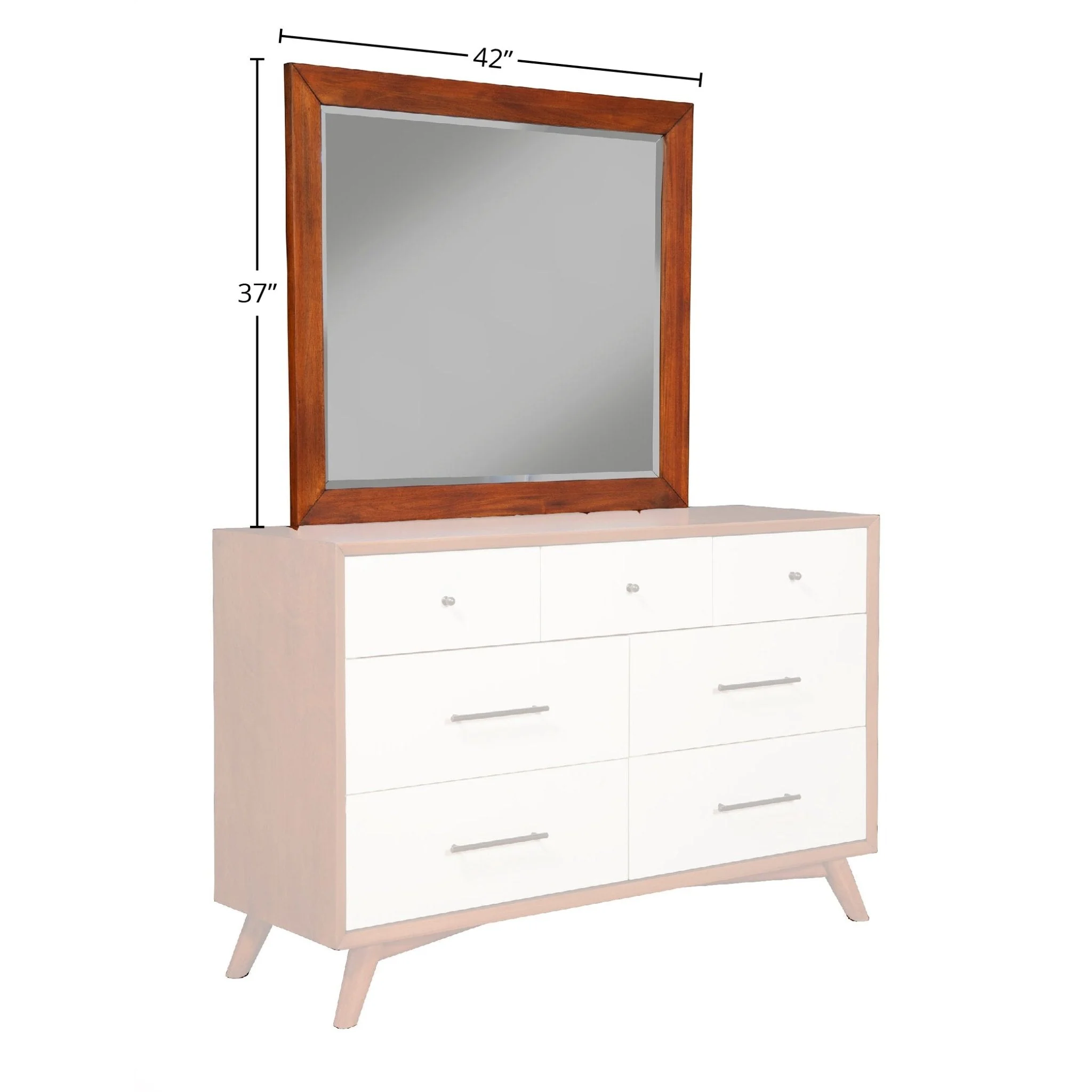 Flynn Mirror, Chestnut - Image 3