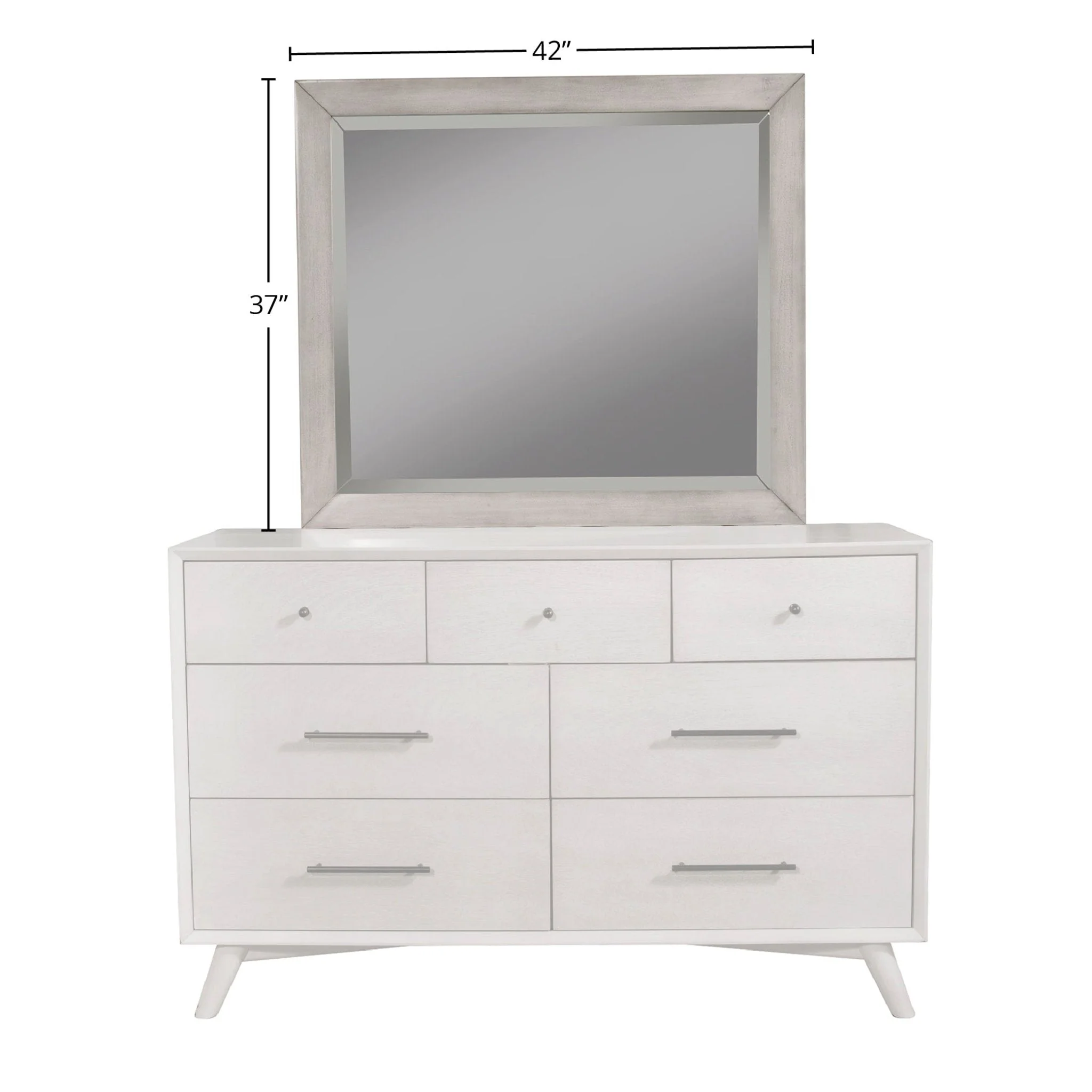 Flynn Mirror, Gray - Image 6