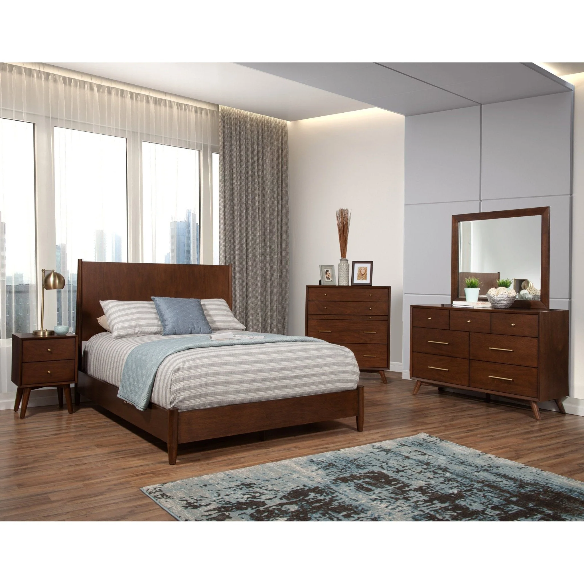 Flynn Mirror, Walnut - Image 8