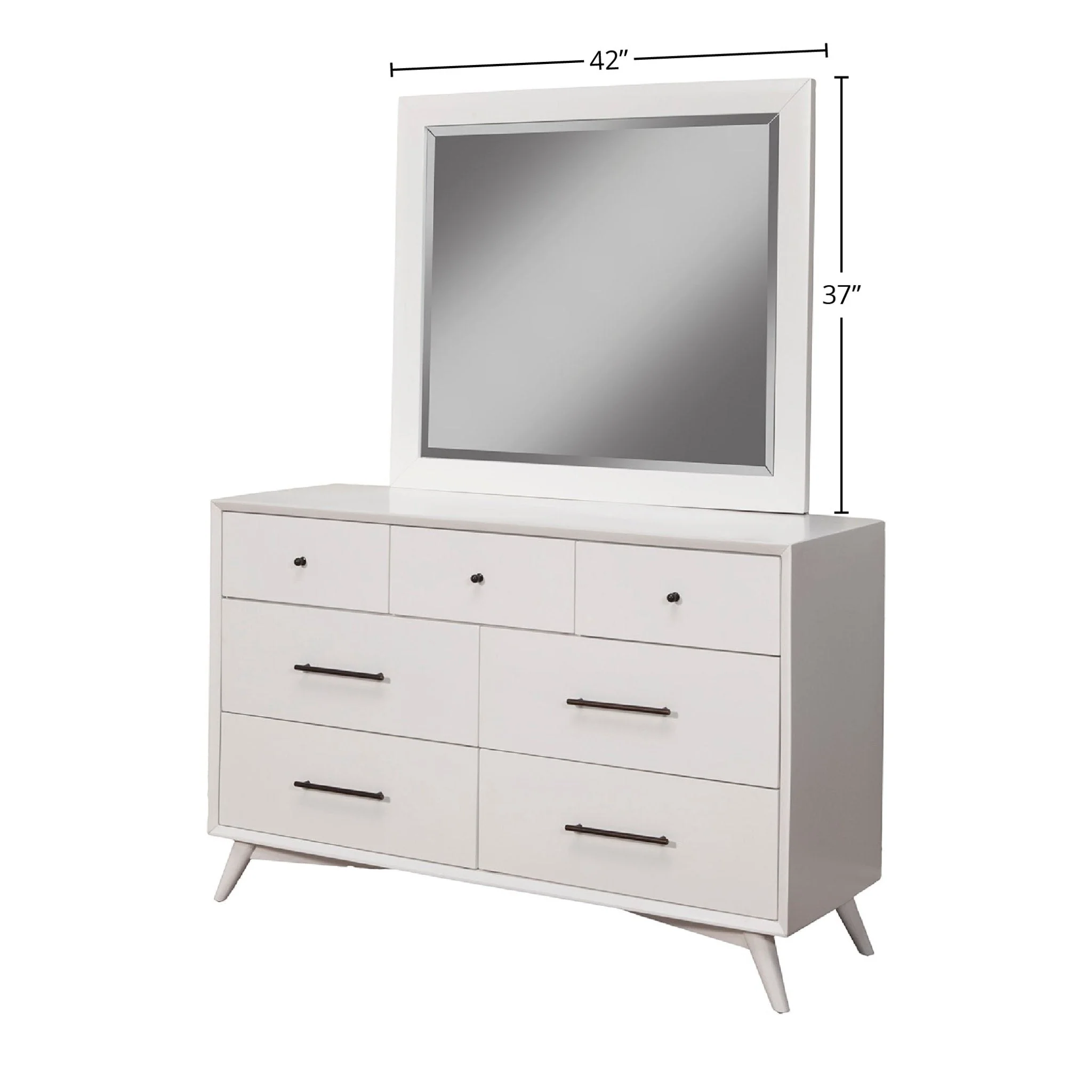 Flynn Mirror, White - Image 4