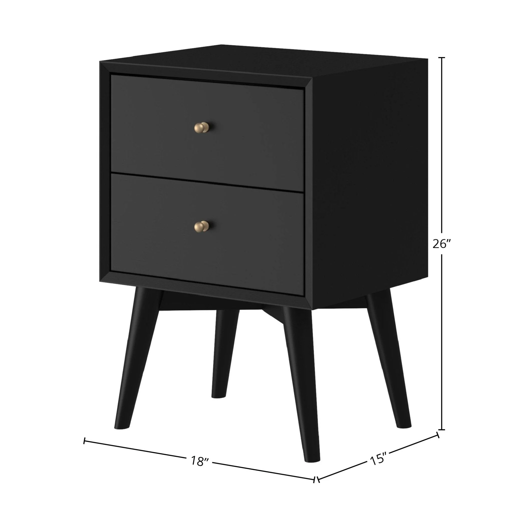 Flynn Nightstand, Black - Image 12
