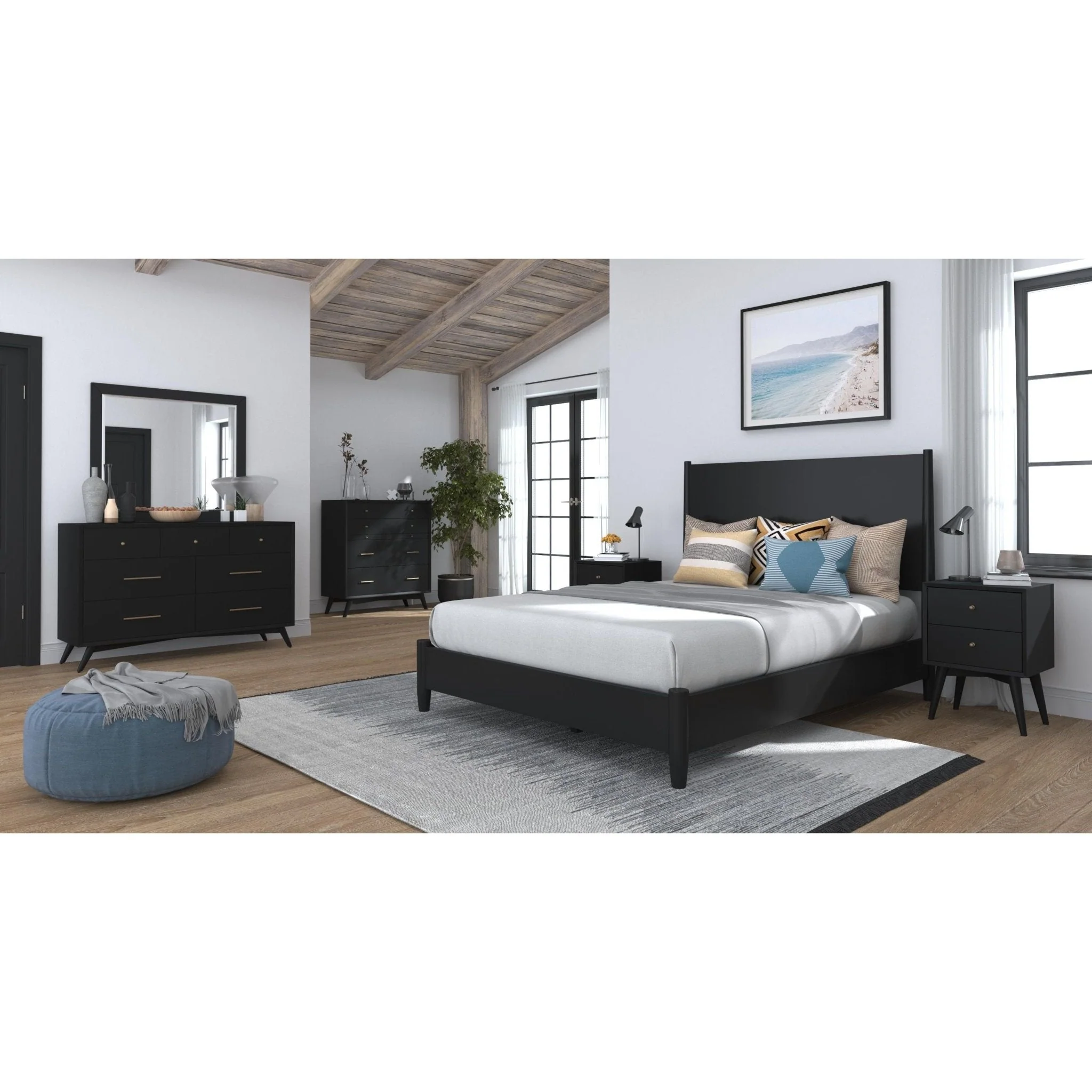 Flynn Nightstand, Black - Image 3