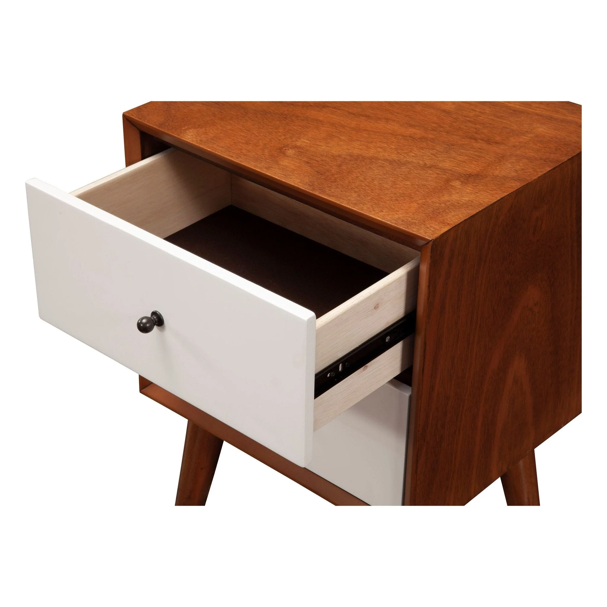 Flynn Nightstand, Chestnut/White - Image 4