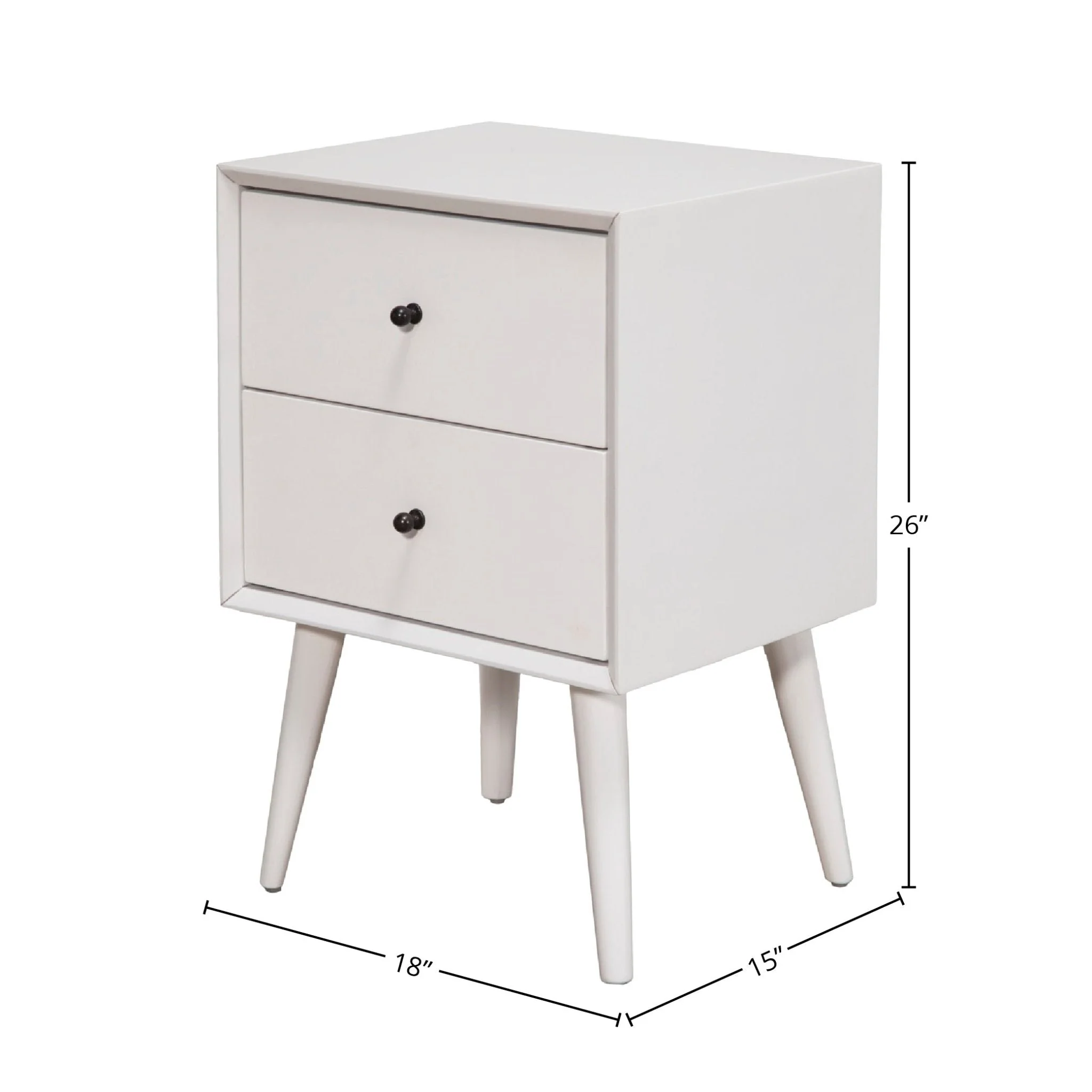 Flynn Nightstand, White - Image 7