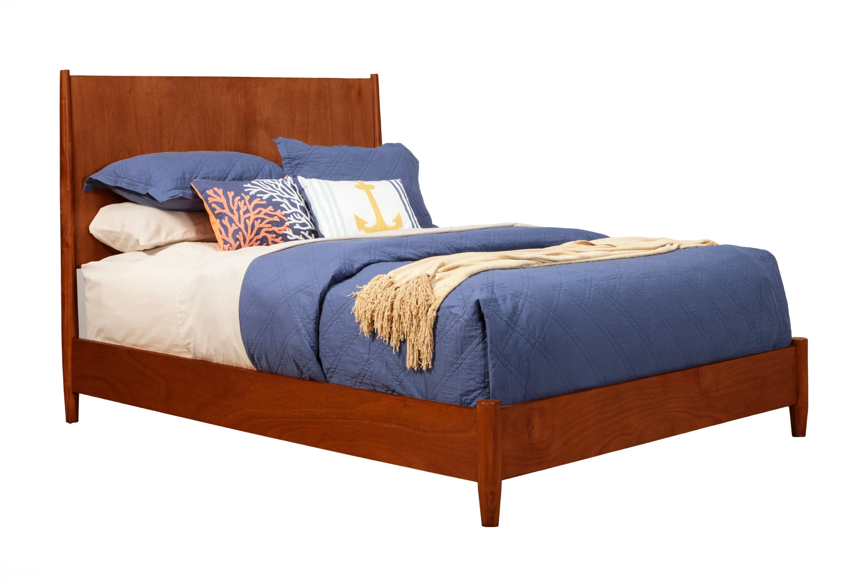 Flynn Panel Bed, Chestnut - Image 3