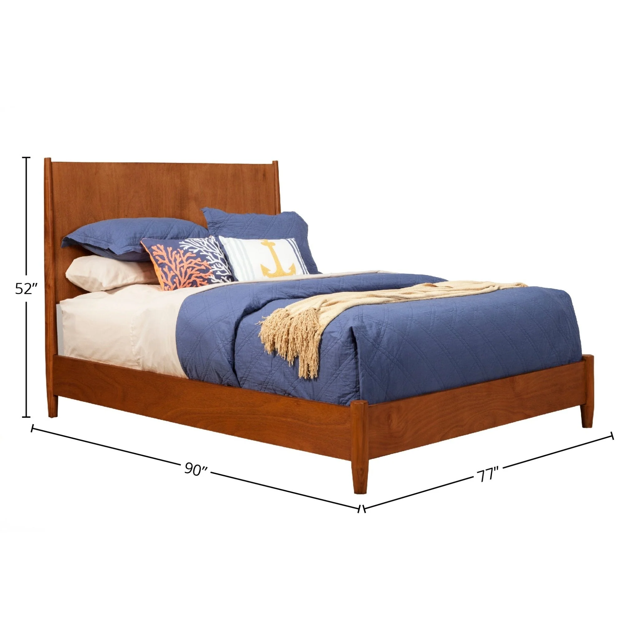 Flynn Panel Bed, Chestnut - Image 6